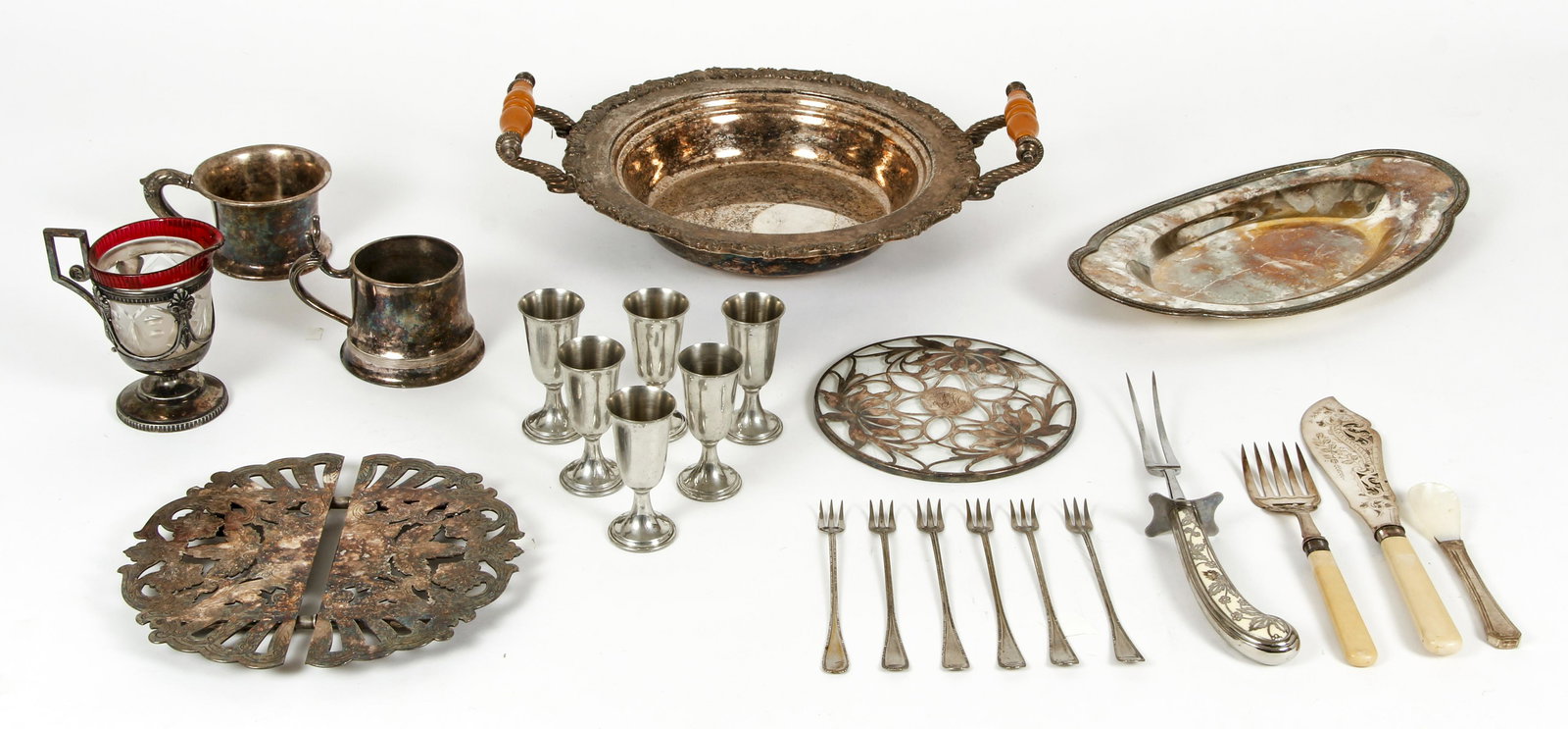 Large Lot Decorative Pewter and Silverplate (1 of 5)