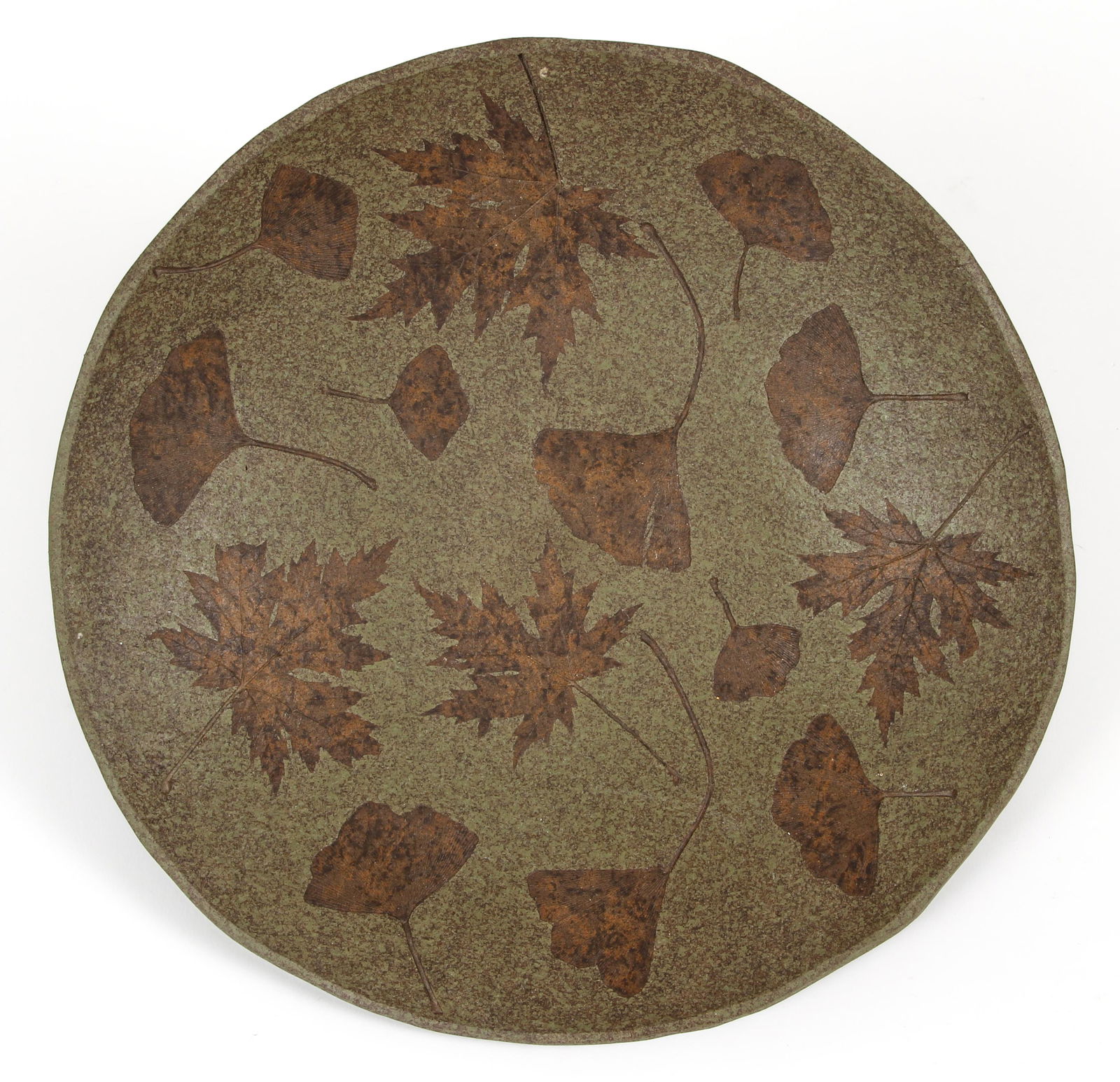 Contemporary Ceramic Leaf relief bowl (1 of 4)