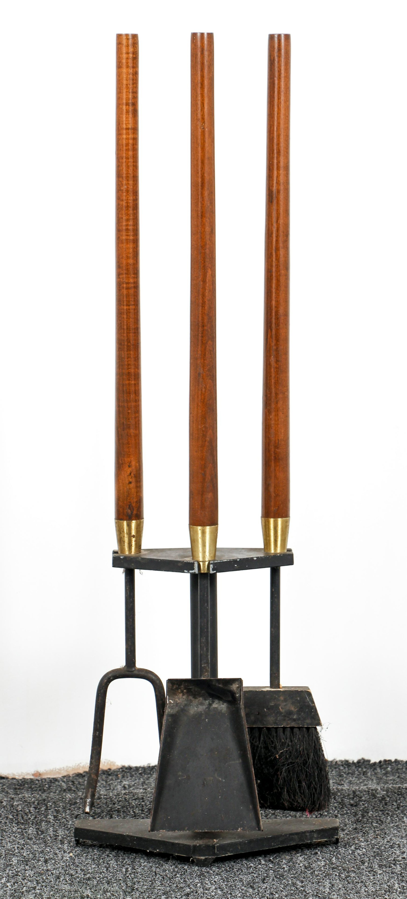 Mid Century Modern Fireplace Set (1 of 5)