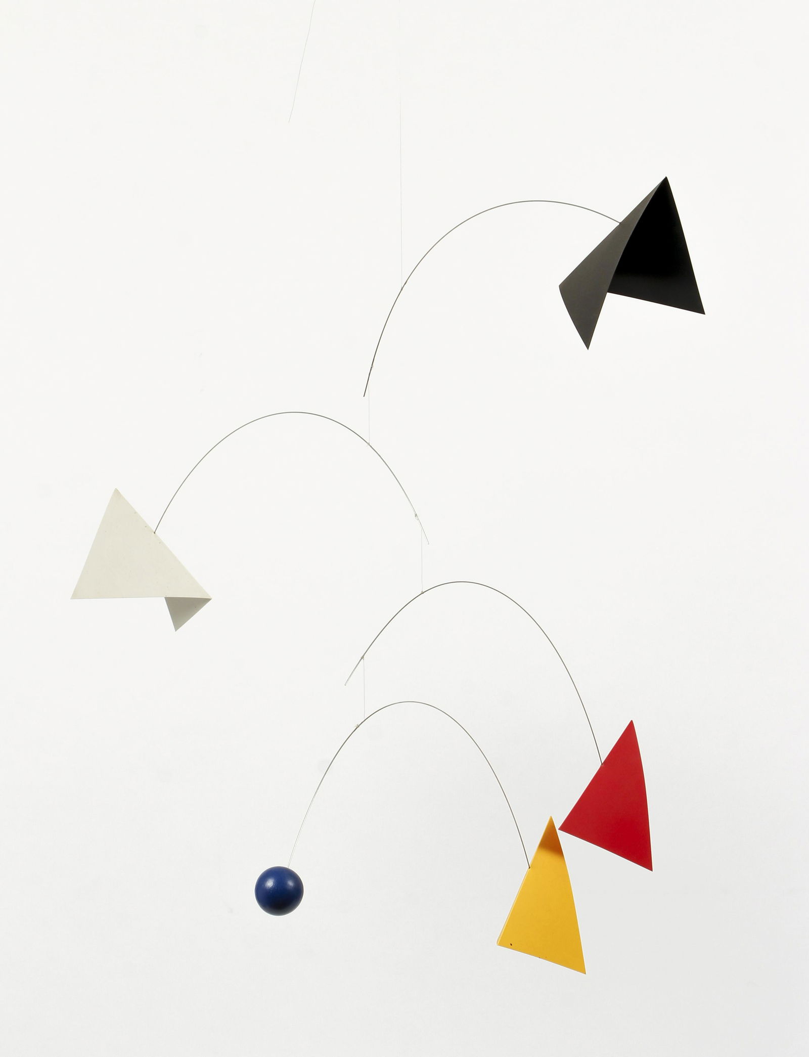 Modernist Kinetic Mobile in Red Yellow Black Blue Gray (1 of 4)