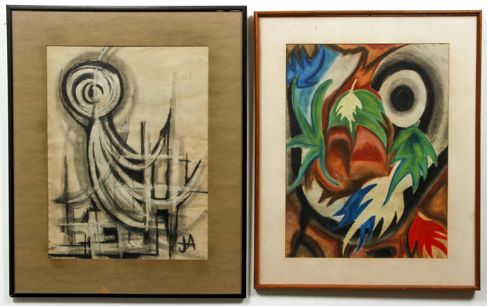 Pair of Mid Century Paintings by Judith A Israeli (1 of 6)