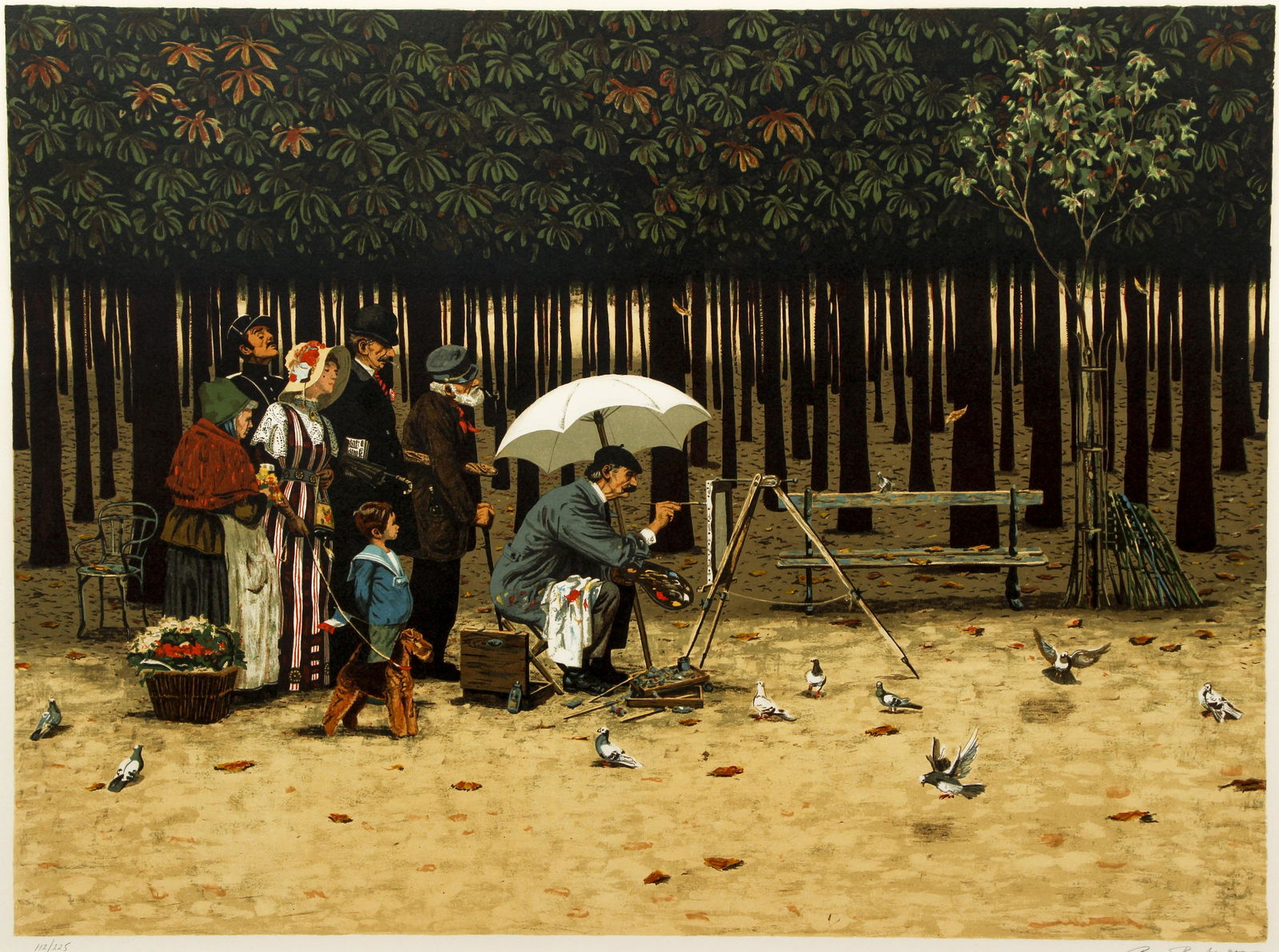 Bruce Bomberger Artist in the Park Signed Print (1 of 5)