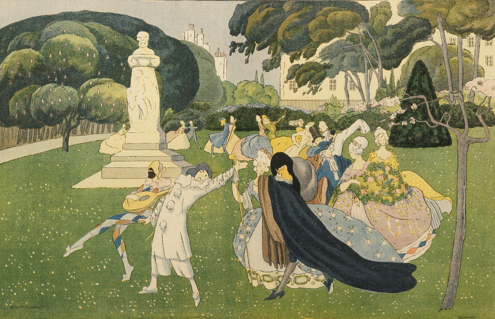 Umberto Brunelleschi Monument a Verlaine Litho (1 of 4)