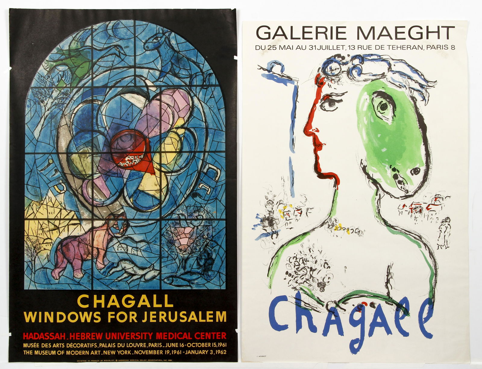 Lot of 4 Marc Chagall Exhibition Posters (1 of 10)