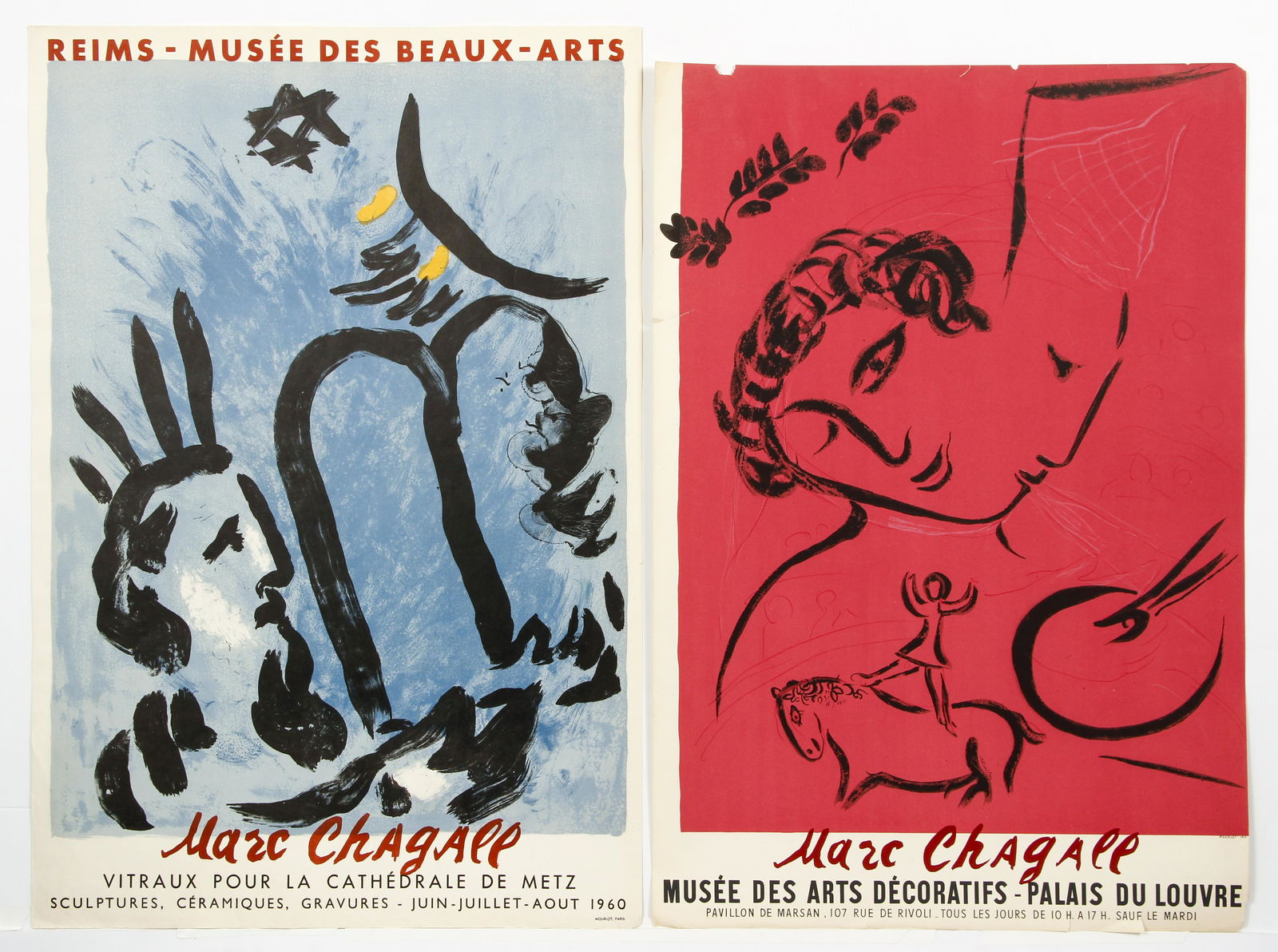Pair of Marc Chagall Lithographic Exhibition Posters (1 of 5)