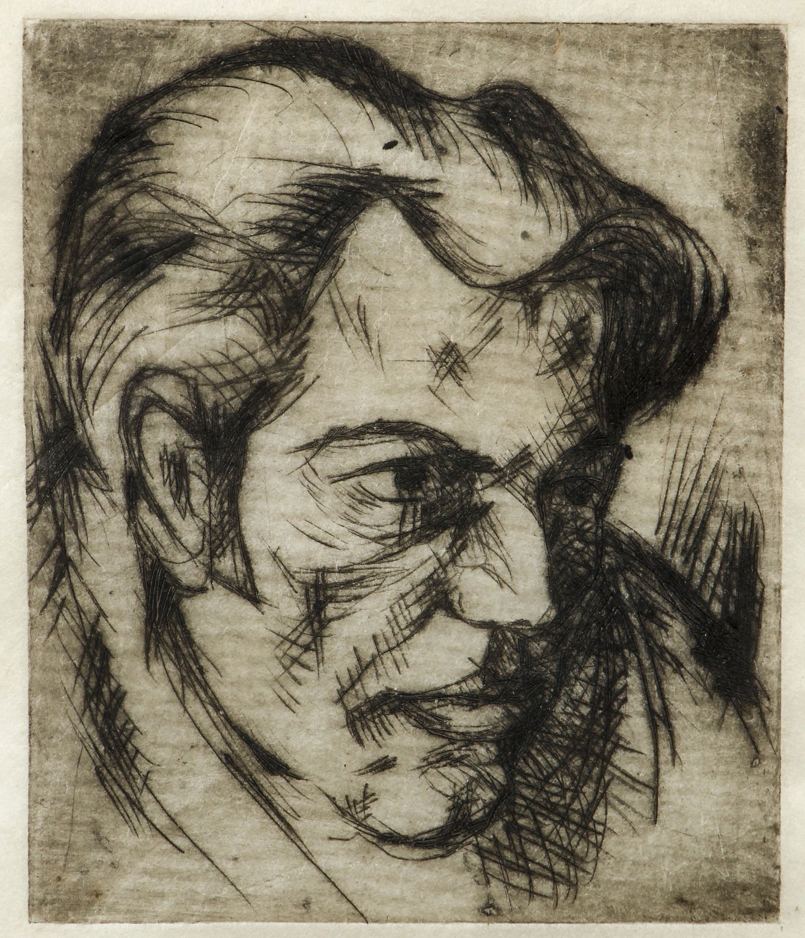 Hanns Kralik Self Portrait Signed Etching 1926 (1 of 4)