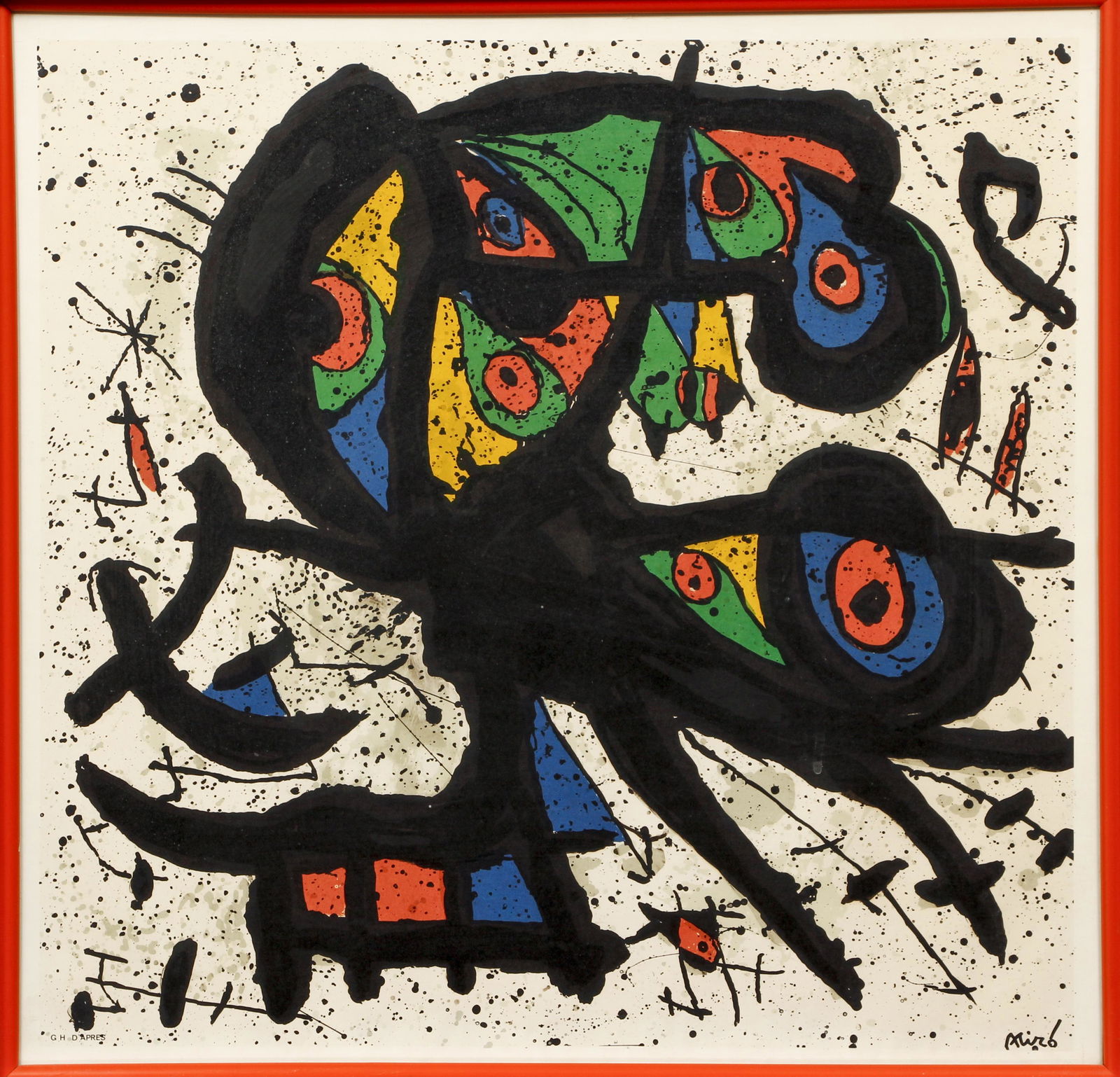 Joan Miro plate signed litho Agora I (1 of 4)