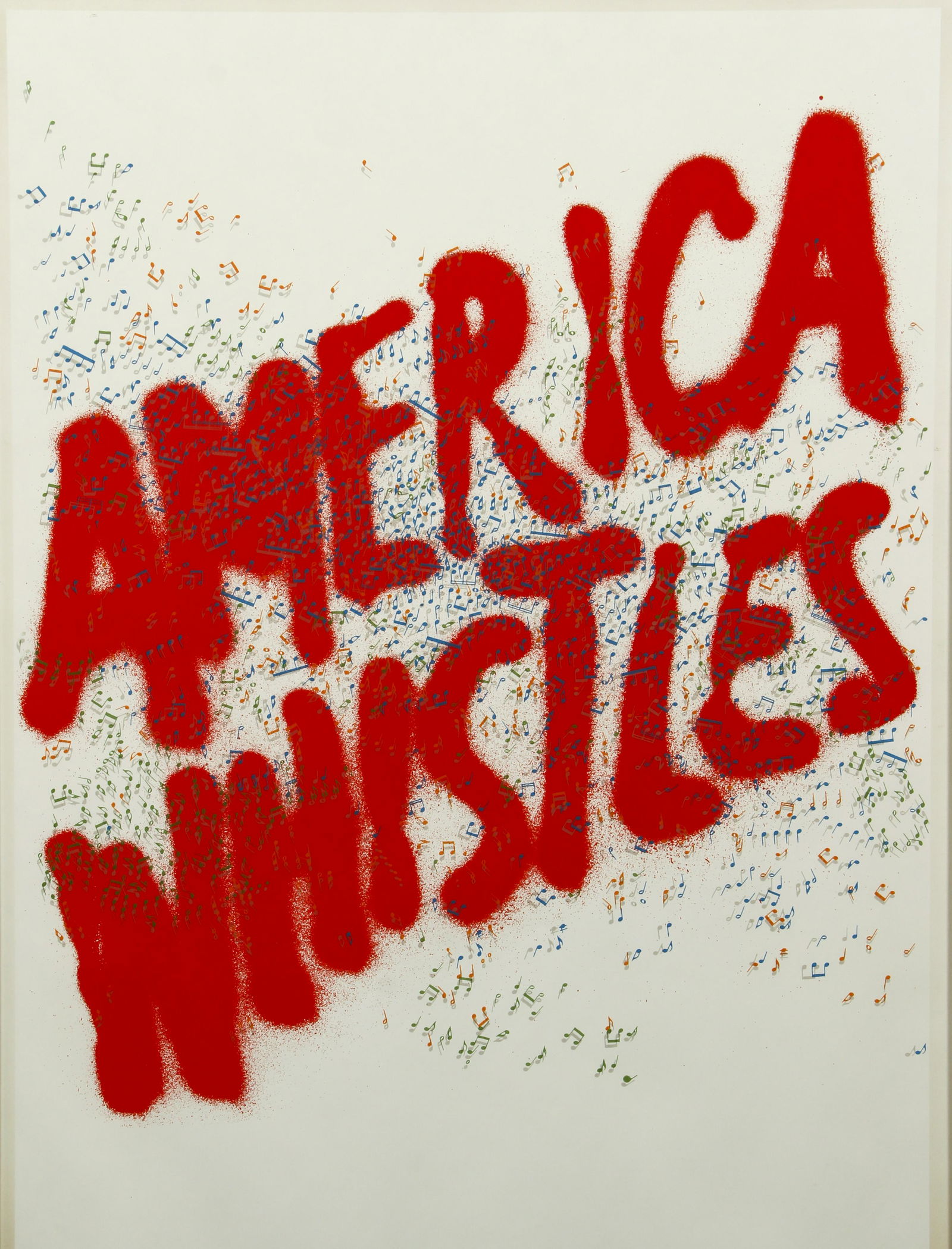 Ed Ruscha America Whistles 1976 poster (1 of 4)