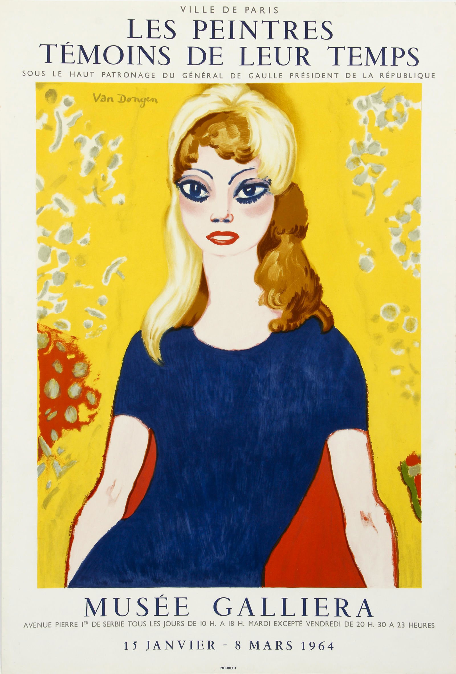 Kees van Dongen Brigitte Bardot 1964 Exhibition Poster (1 of 5)