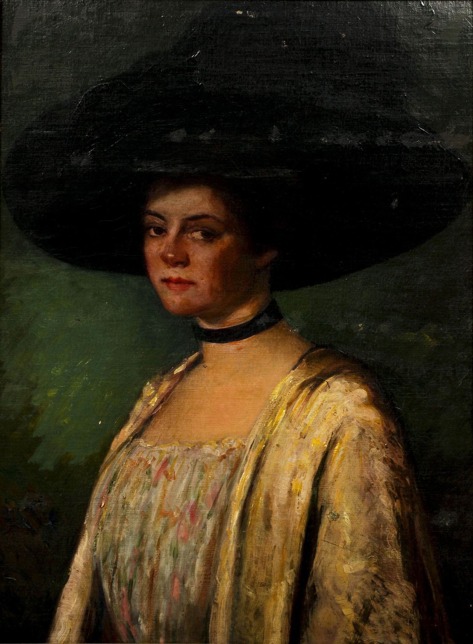 Early 20th century American Portrait of a Lady Ptg (1 of 3)