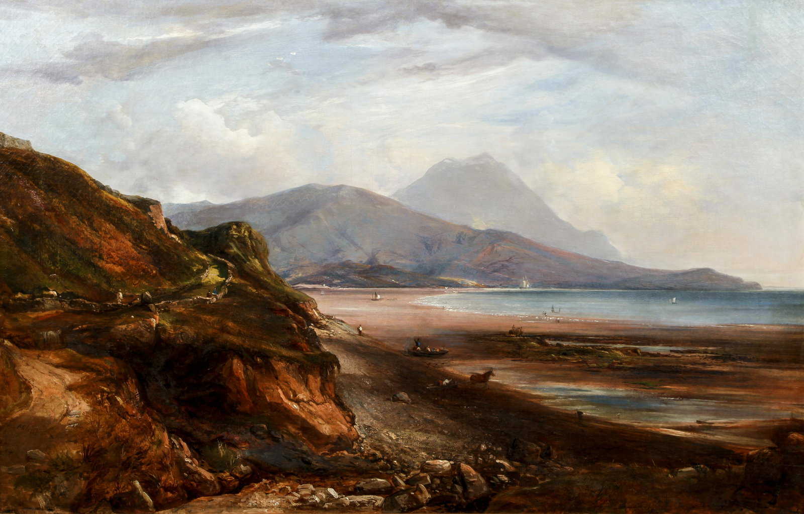 Alfred Clint Coastline and Seascape Oil Painting (1 of 5)