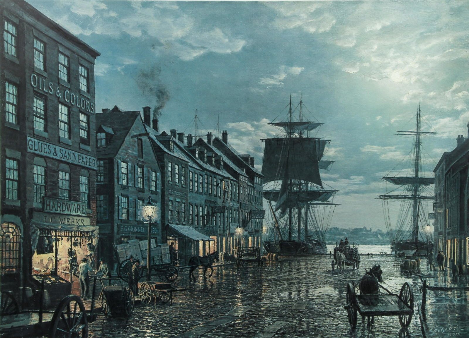 John Stobart Maiden Lane in New York Signed Lithograph (1 of 4)