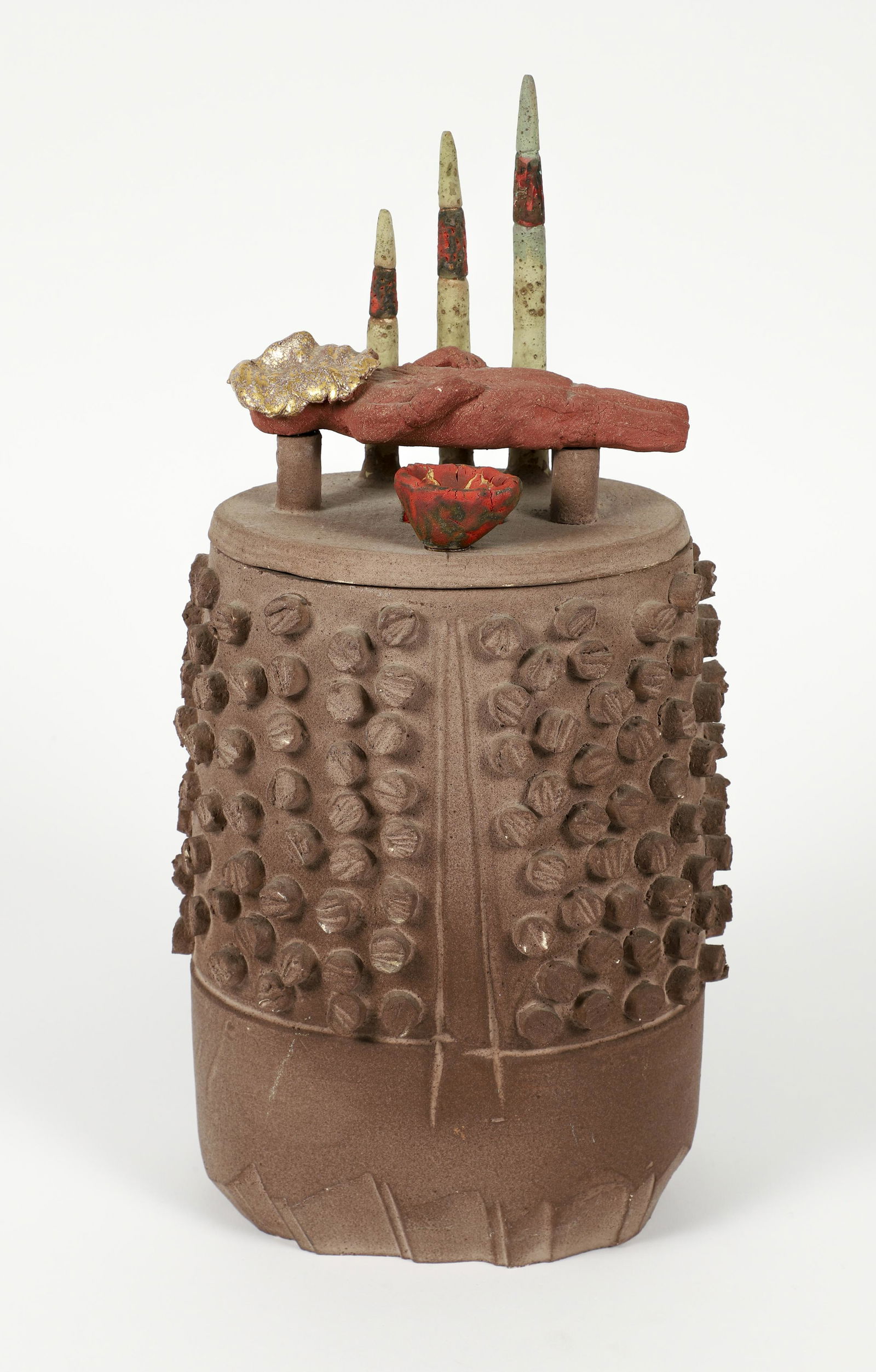 Patrick Crabb Unique Earthenware Vessel 1987 (1 of 7)