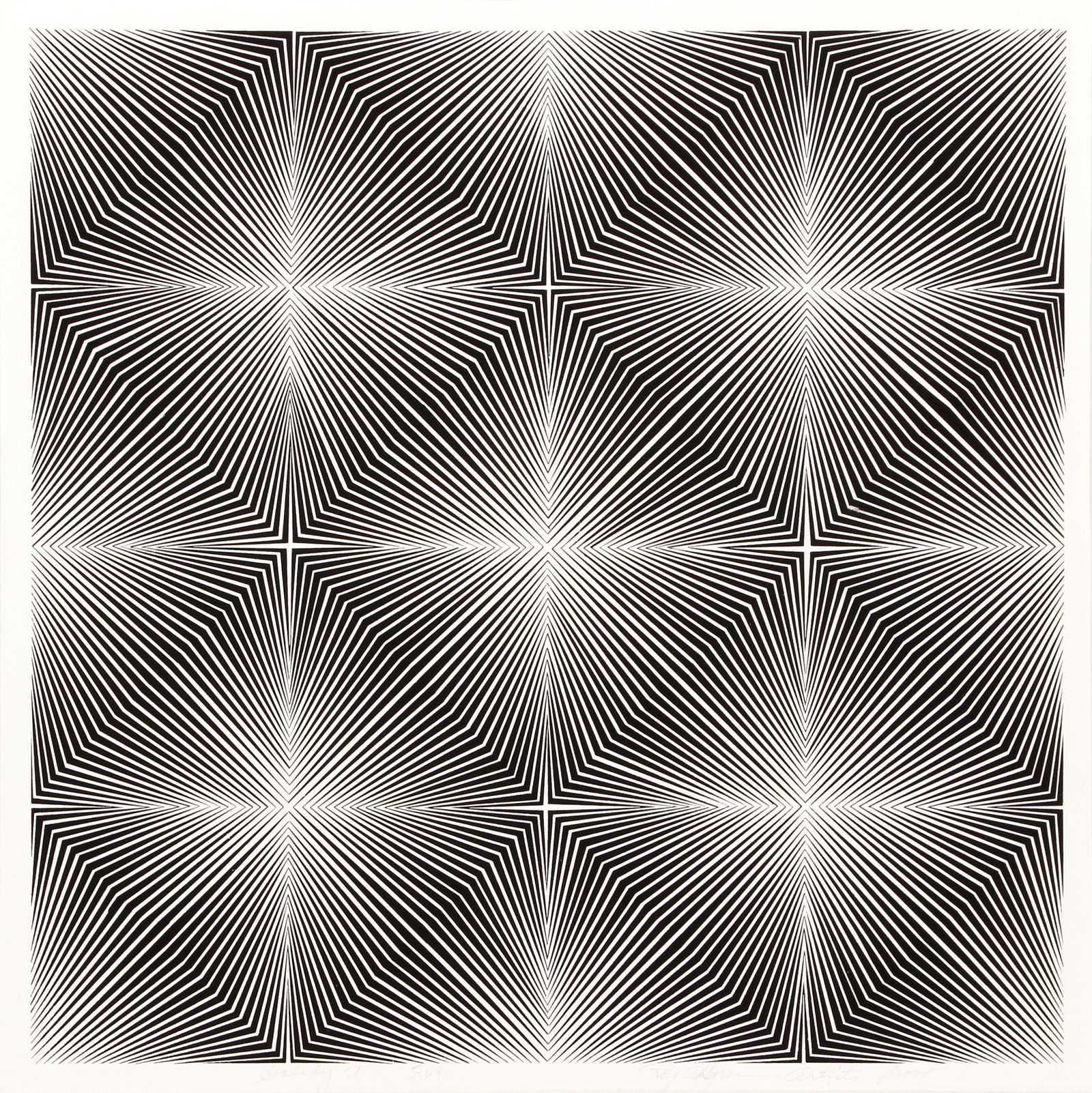 Roy Ahlgren Galaxy I Signed Op Art Serigraph (1 of 5)