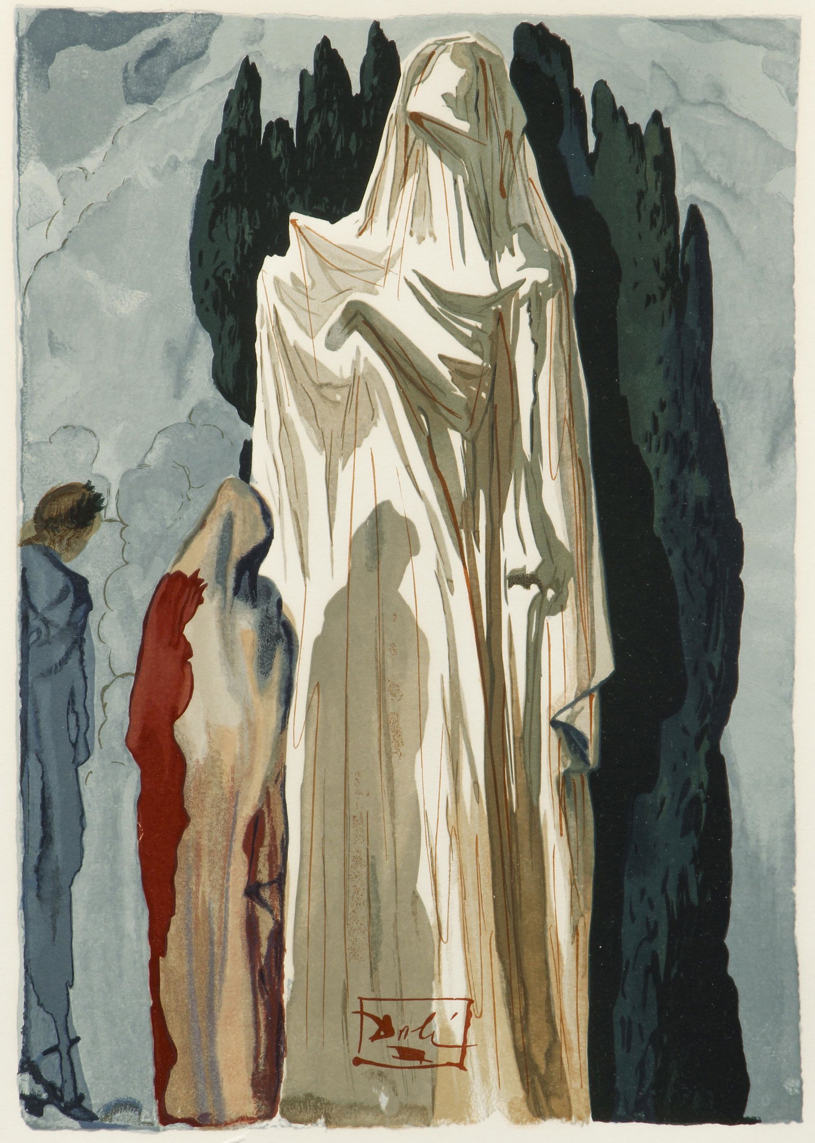 Salvador Dali Divine Comedy Inferno #10 Heretics (1 of 6)