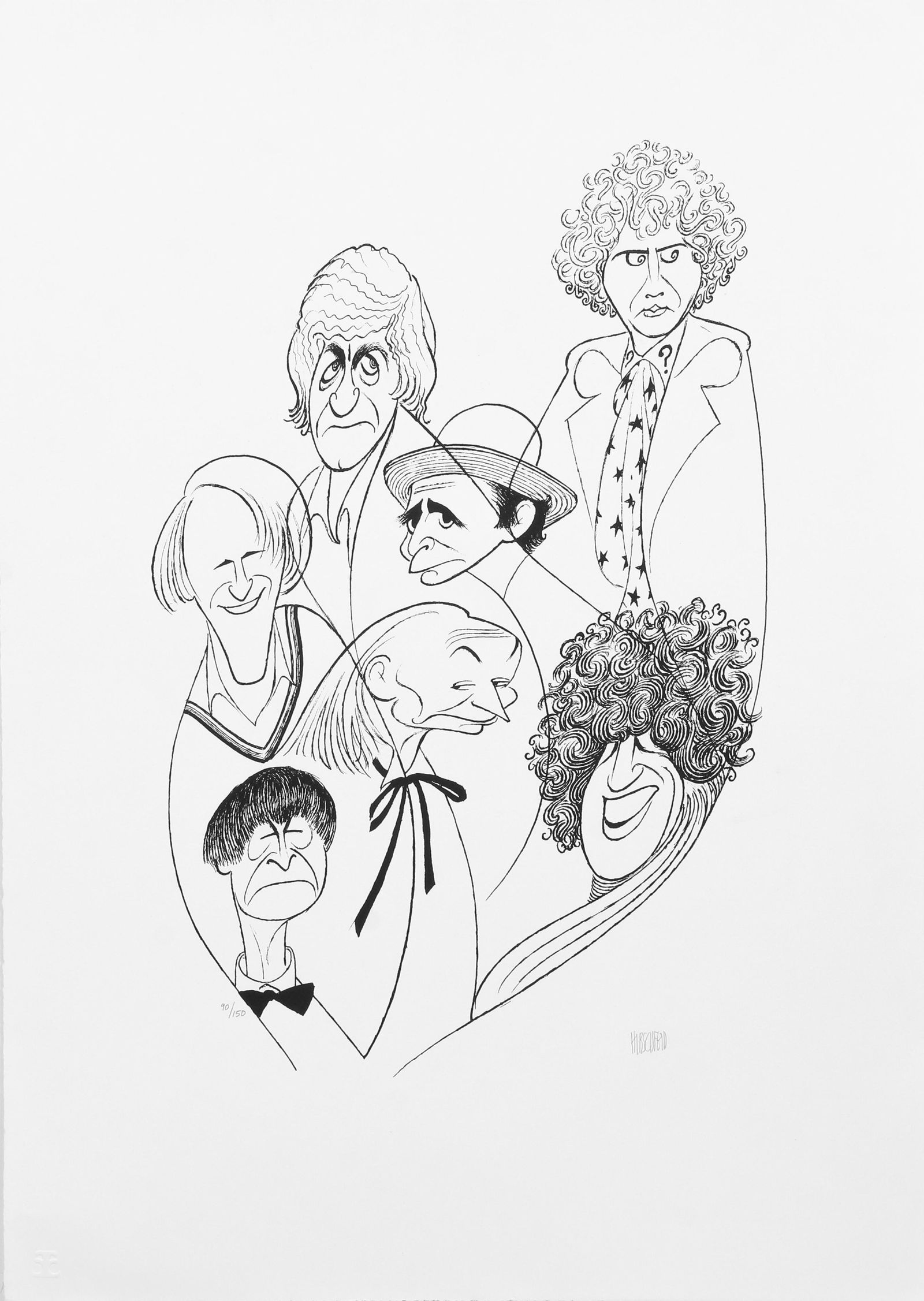 Al Hirschfeld Doctor Who Signed Lithograph (1 of 5)