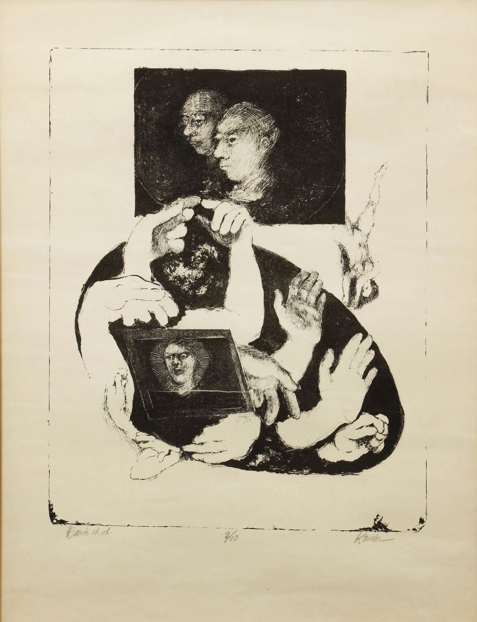 Gregory Kavalec orig signed litho Dante (1 of 6)