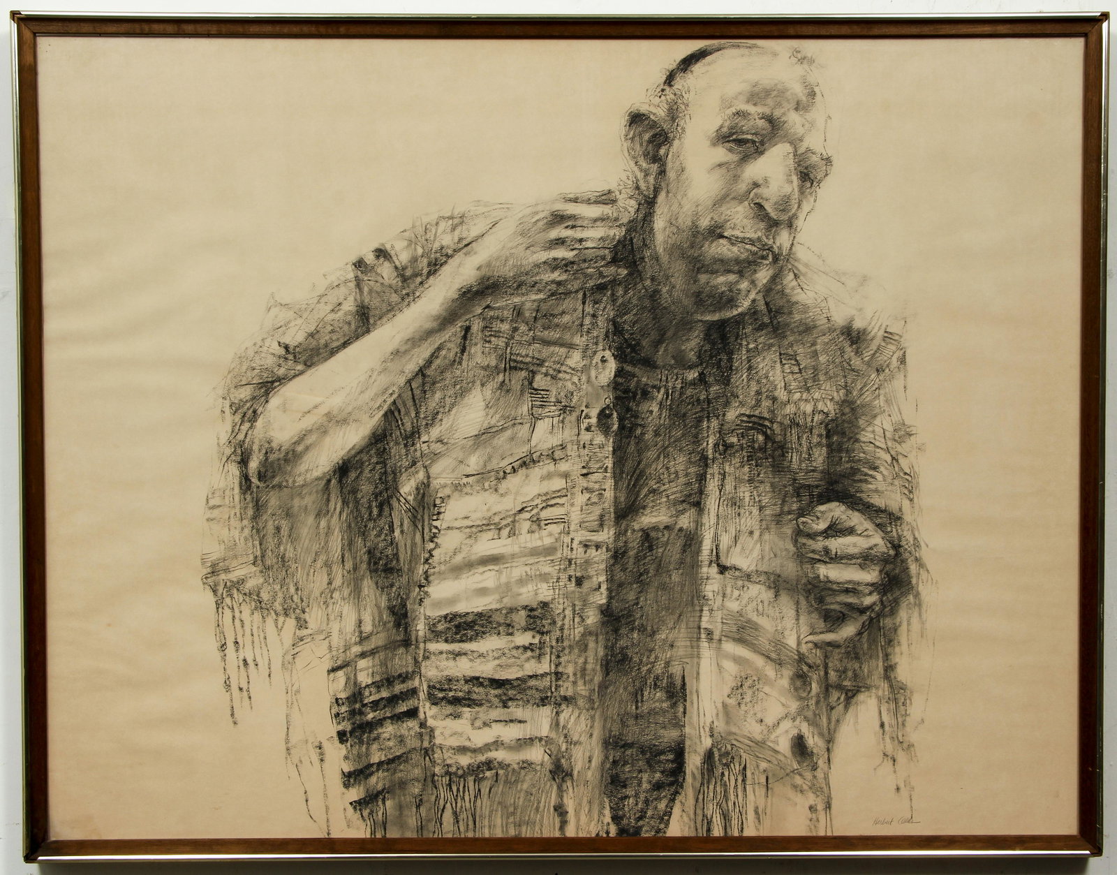 Herb Olds drawing Man with Tallit (1 of 3)
