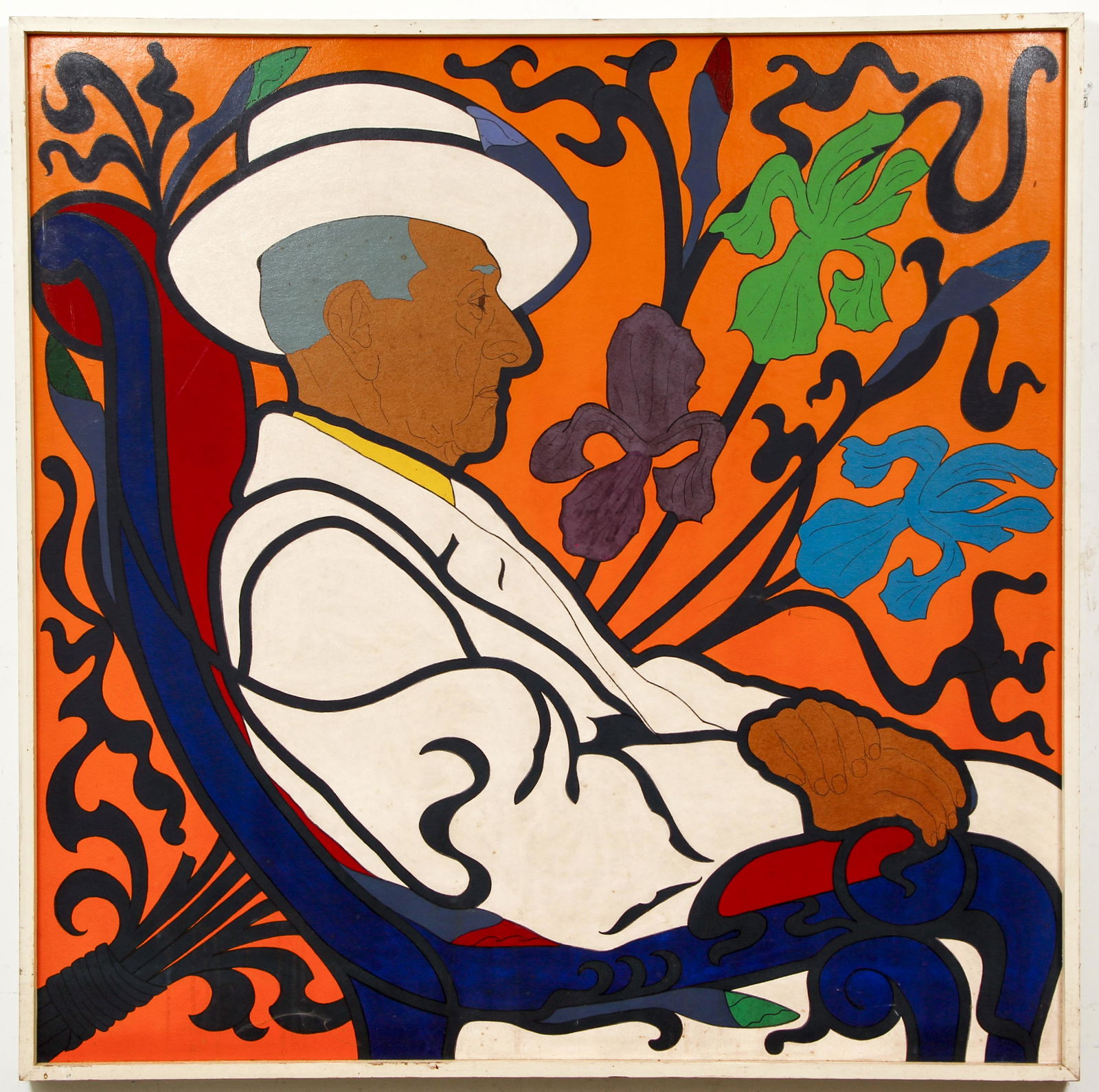 Warren Pleasants 1970 gouache portrait of Asa Janney Pleasants (1 of 2)