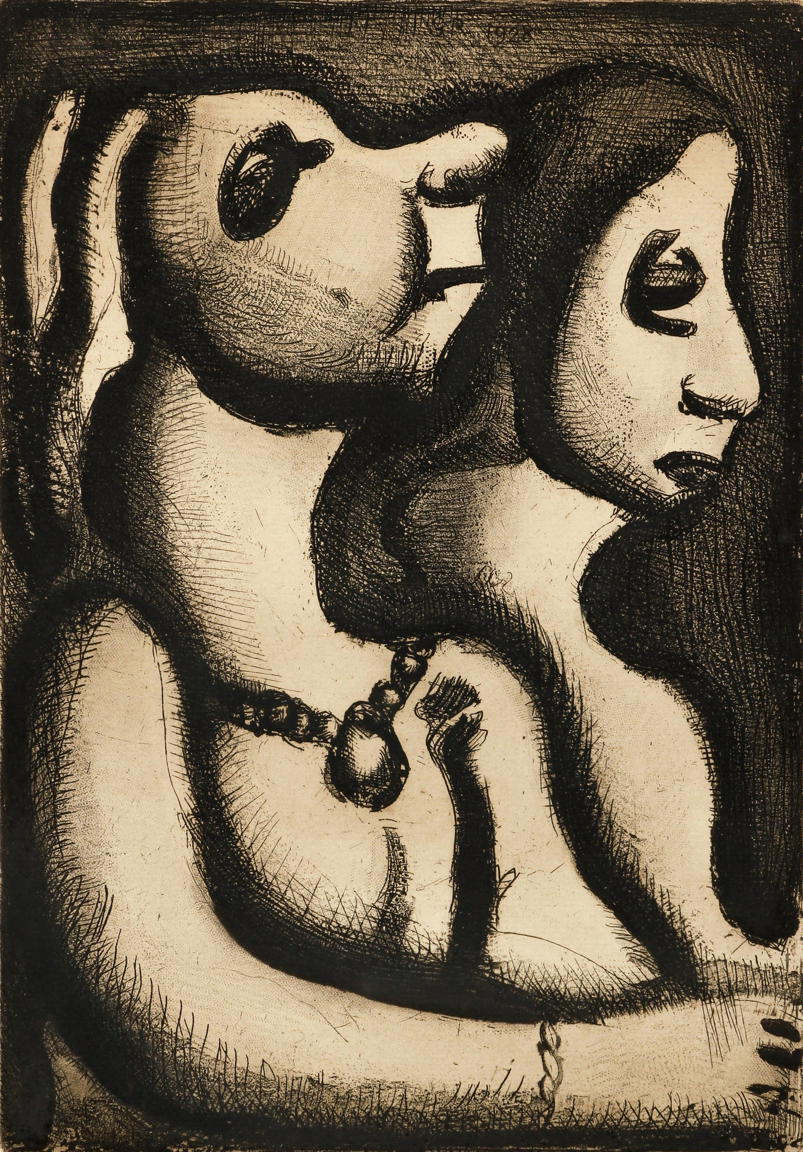 Georges Rouault Les Deux Matrones 1928 Etching (1 of 3)