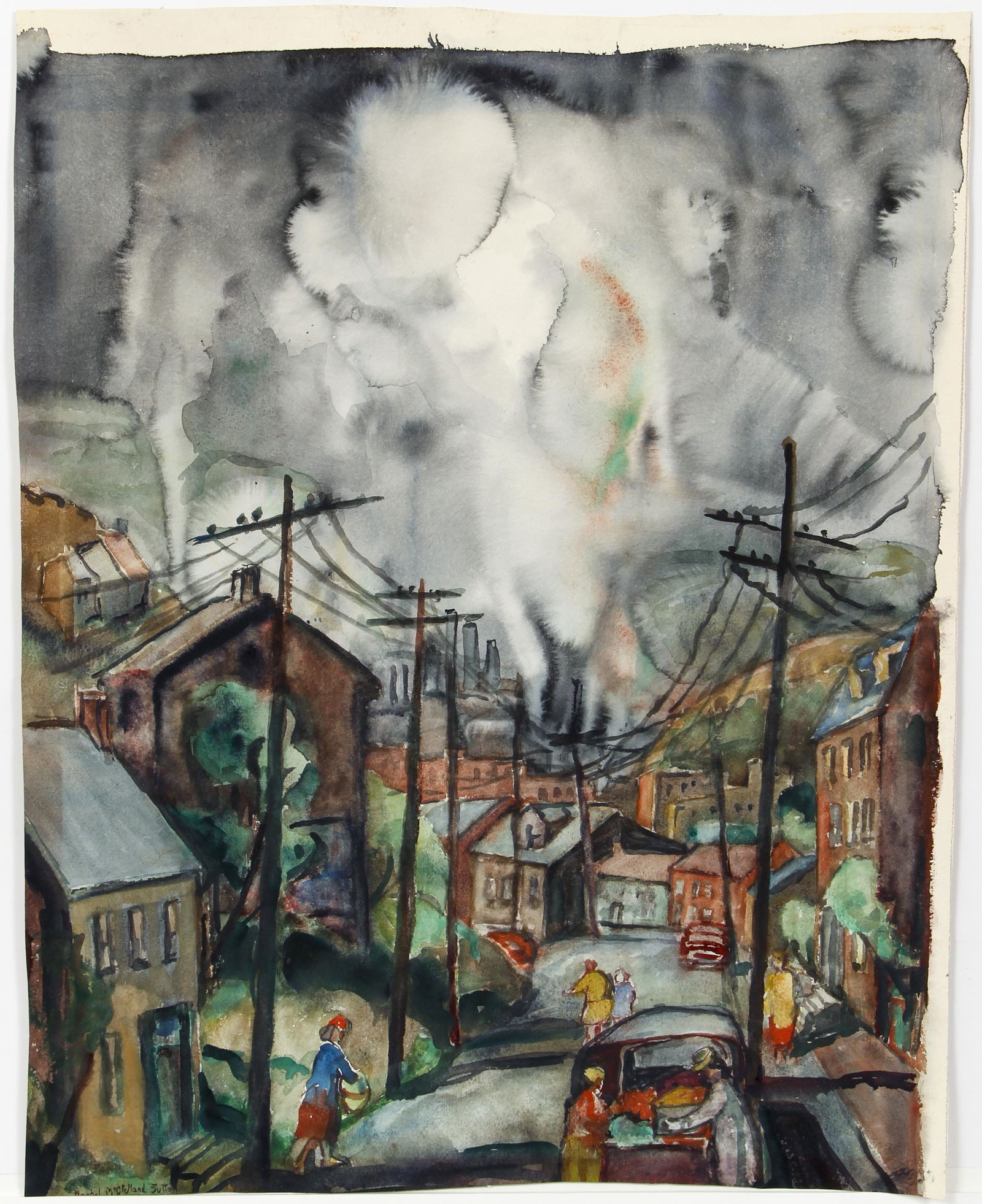 Rachel McClelland Sutton Pittsburgh Mills Watercolor (1 of 4)