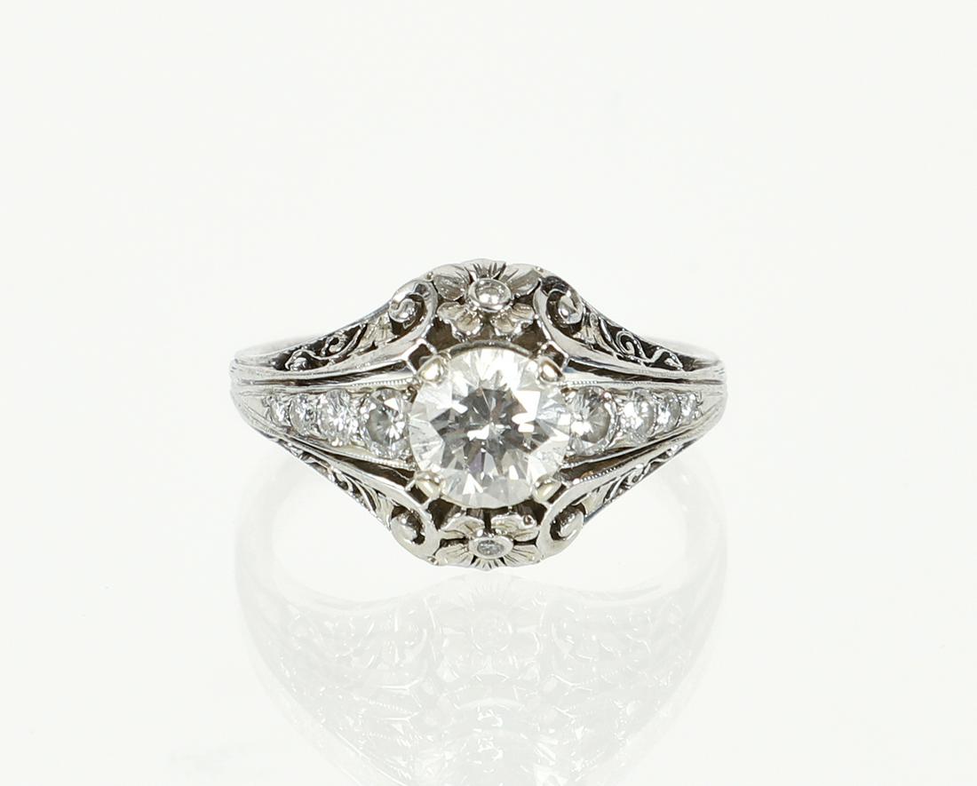 18K Diamond Filigree Ring (1 of 5)