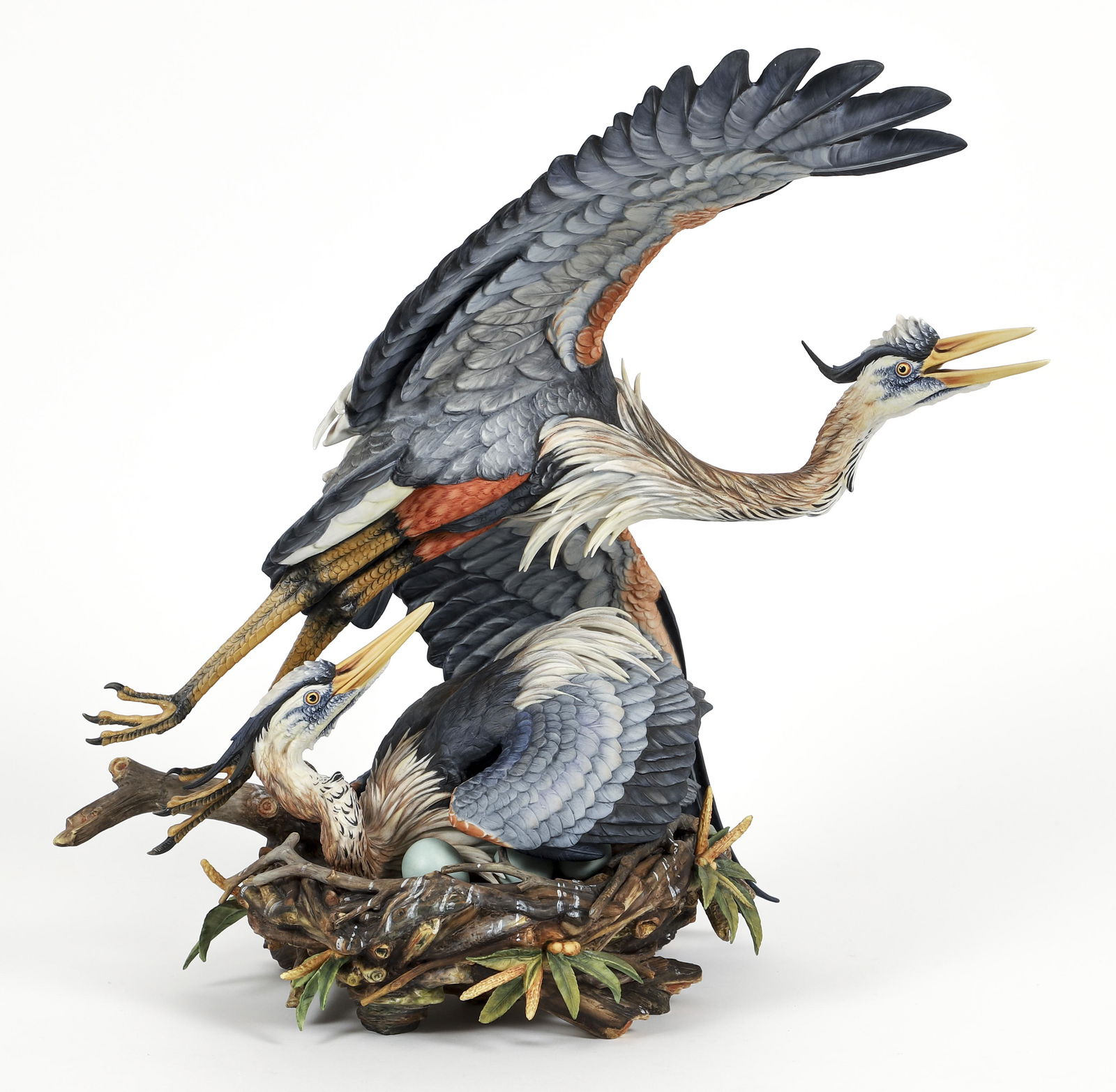 Hutschenreuther The Challenge Blue Heron Porcelain Figure (1 of 7)