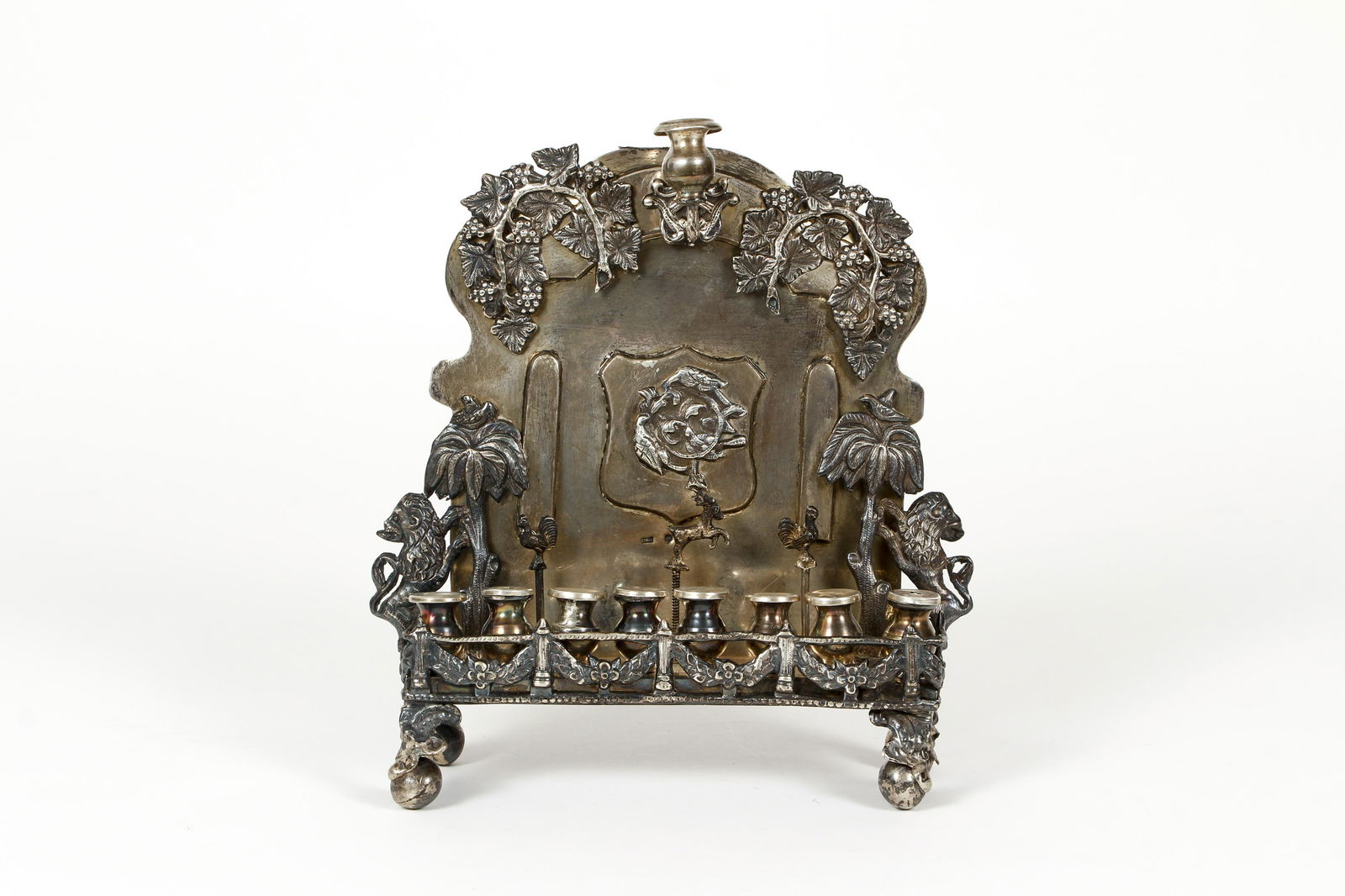 Silver Chanukah Lamp or Menorah (1 of 8)