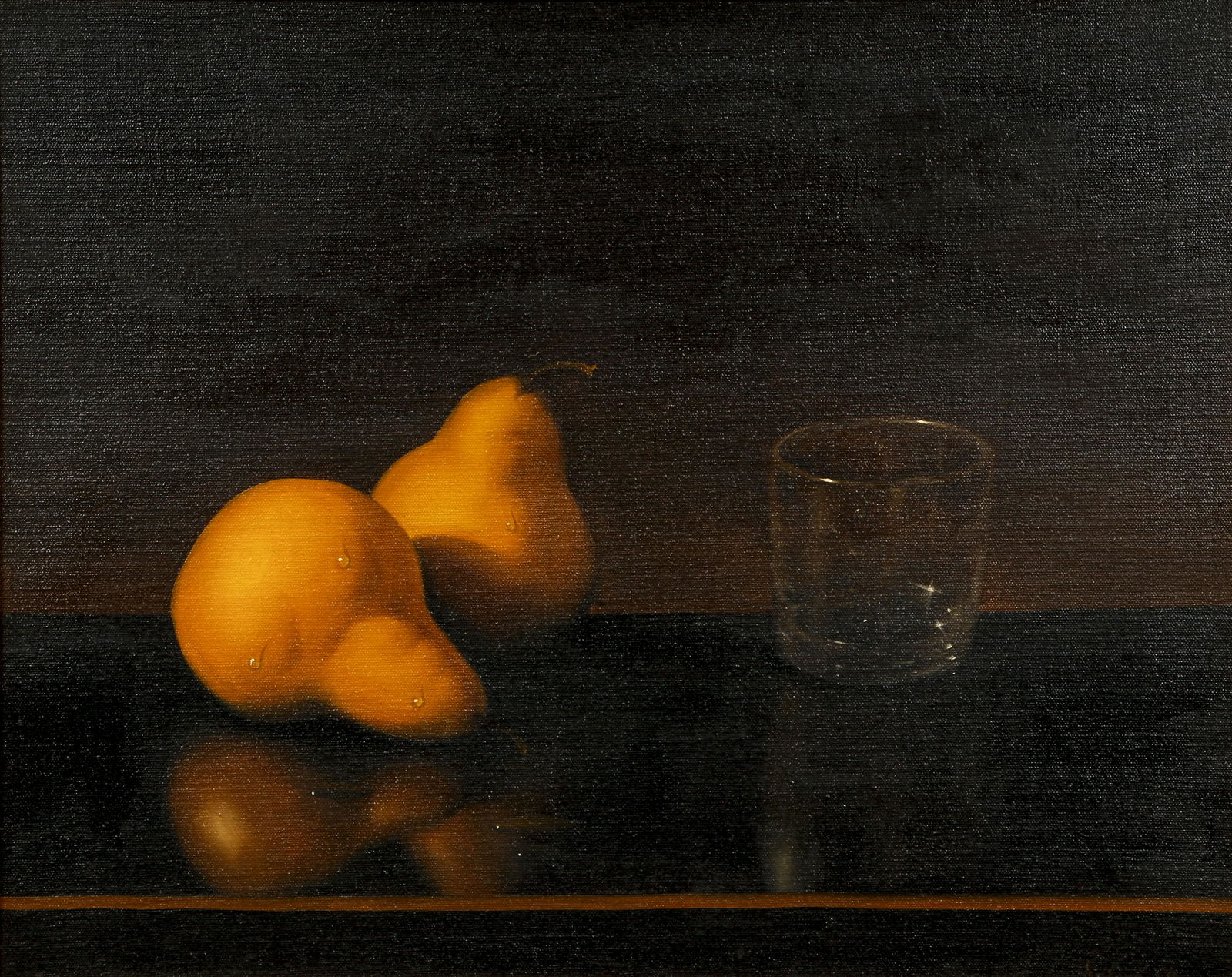 Al Jackson Still Life with Pears and Glass Oil Ptg (1 of 4)