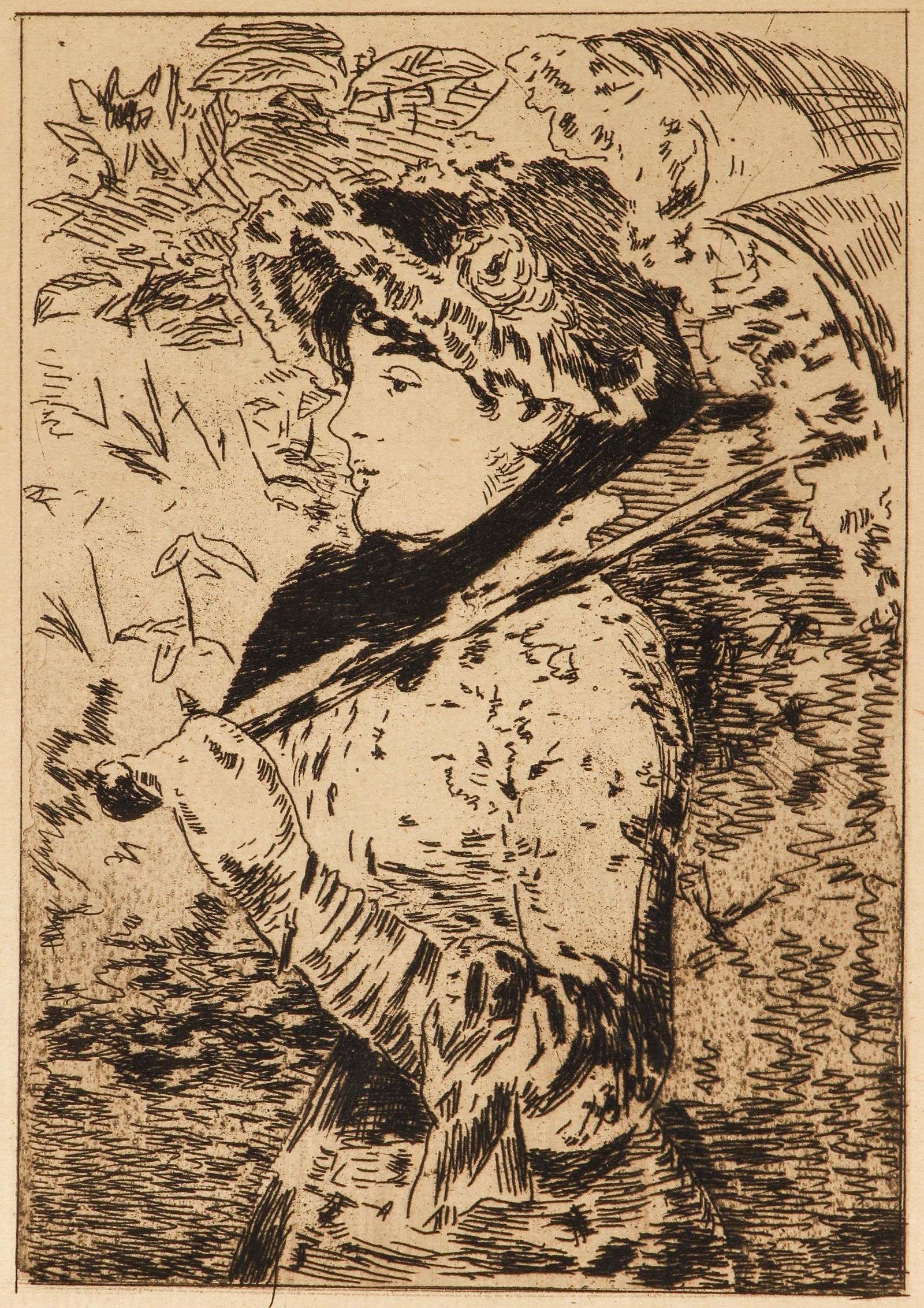 Edouard Manet 1882 etching Jeanne Le Printemps (1 of 6)