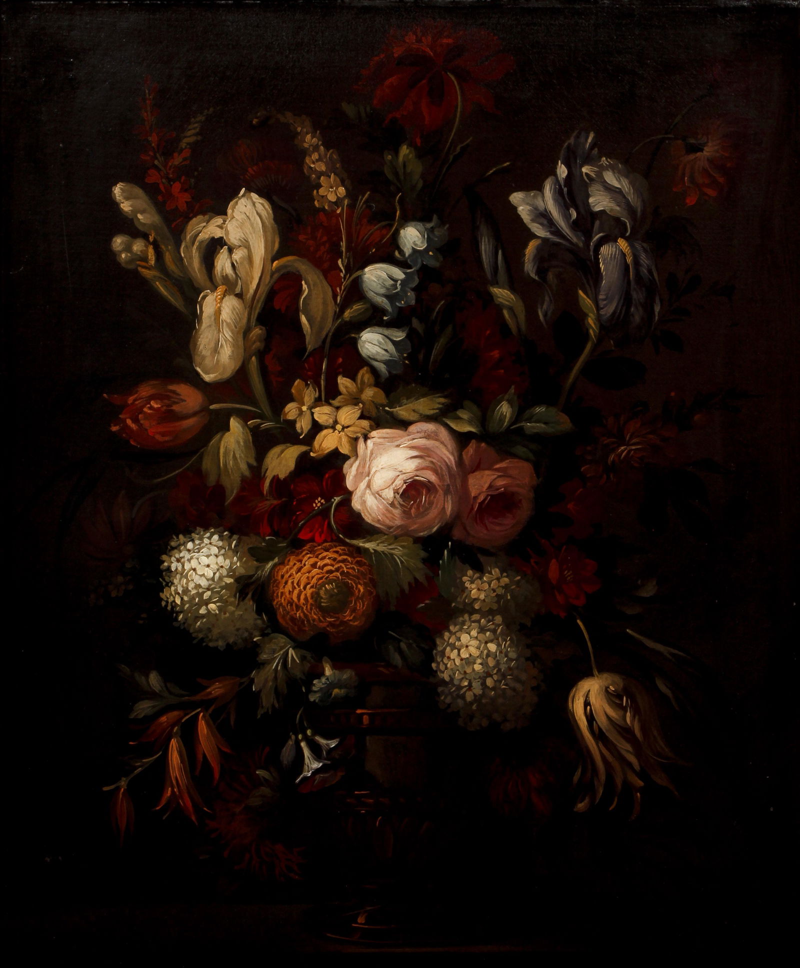 H. Sheen still life oil of Flowers (1 of 4)