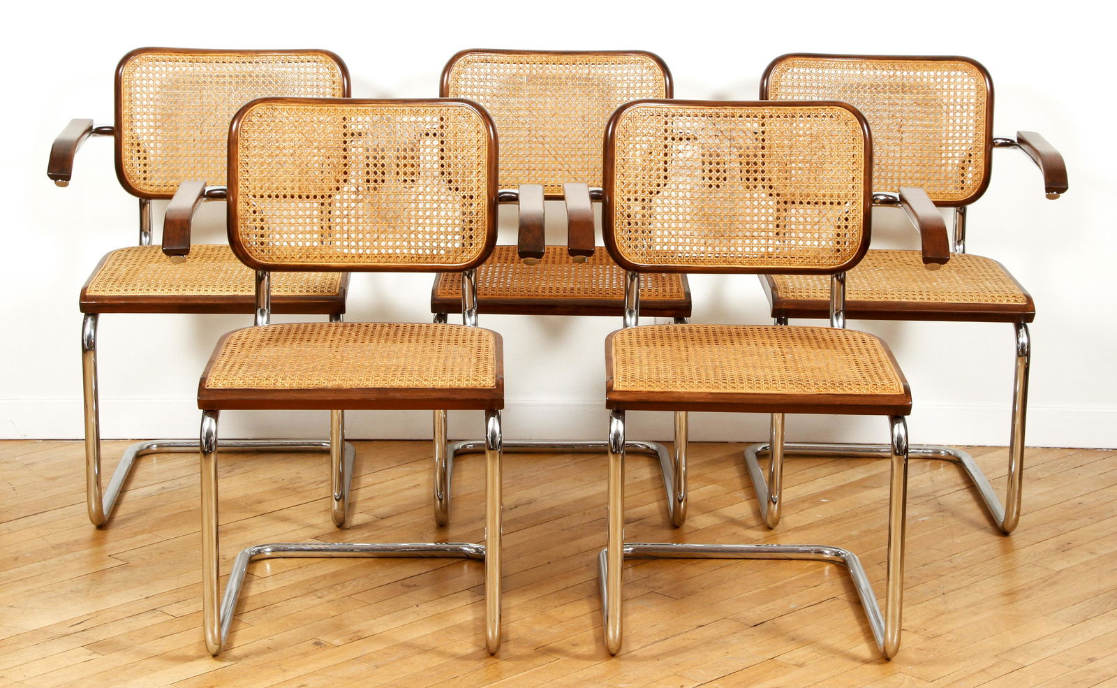 Set 5 Breuer Cesca Chairs Caned seats and backs (1 of 6)