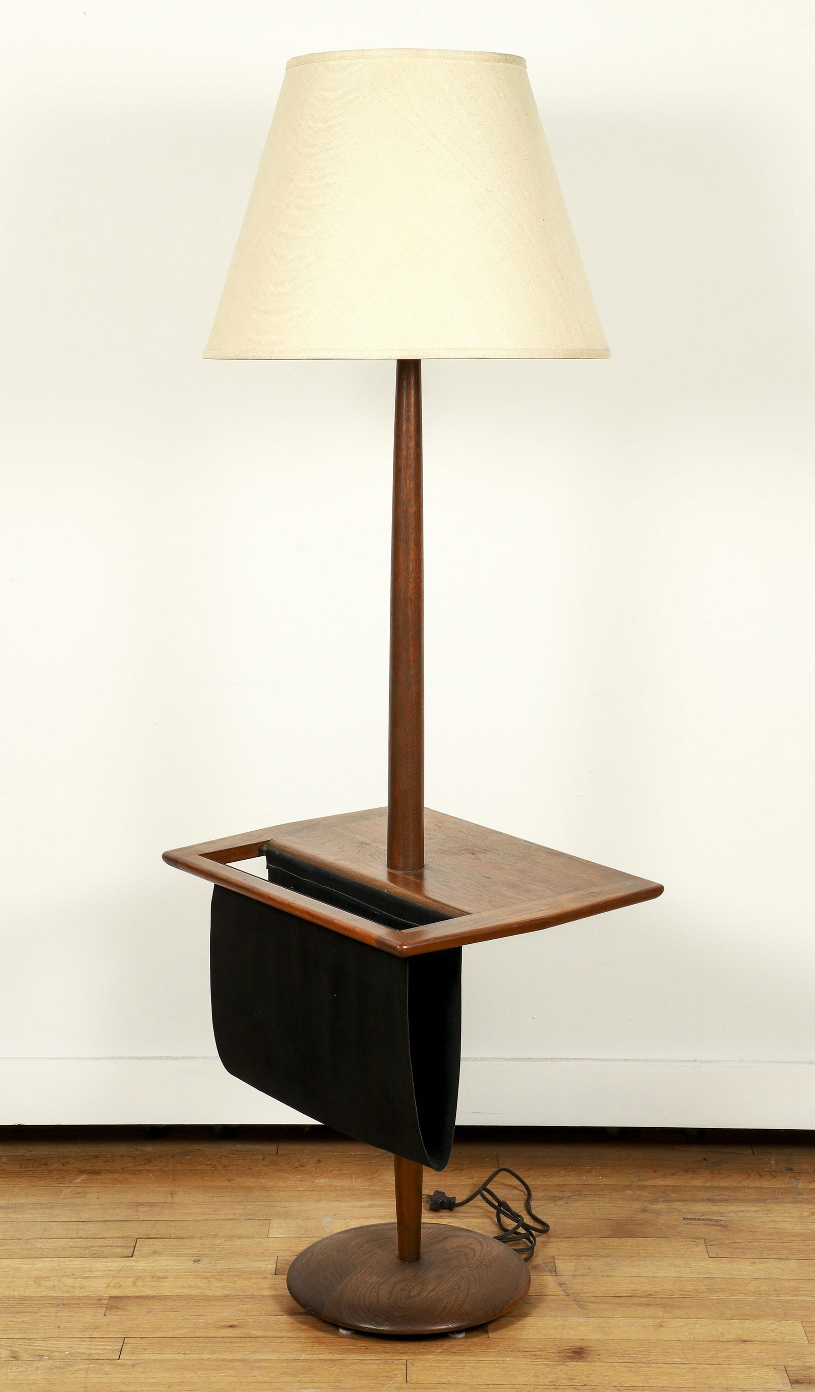MCM Floor Lamp with Magazine Rack (1 of 5)