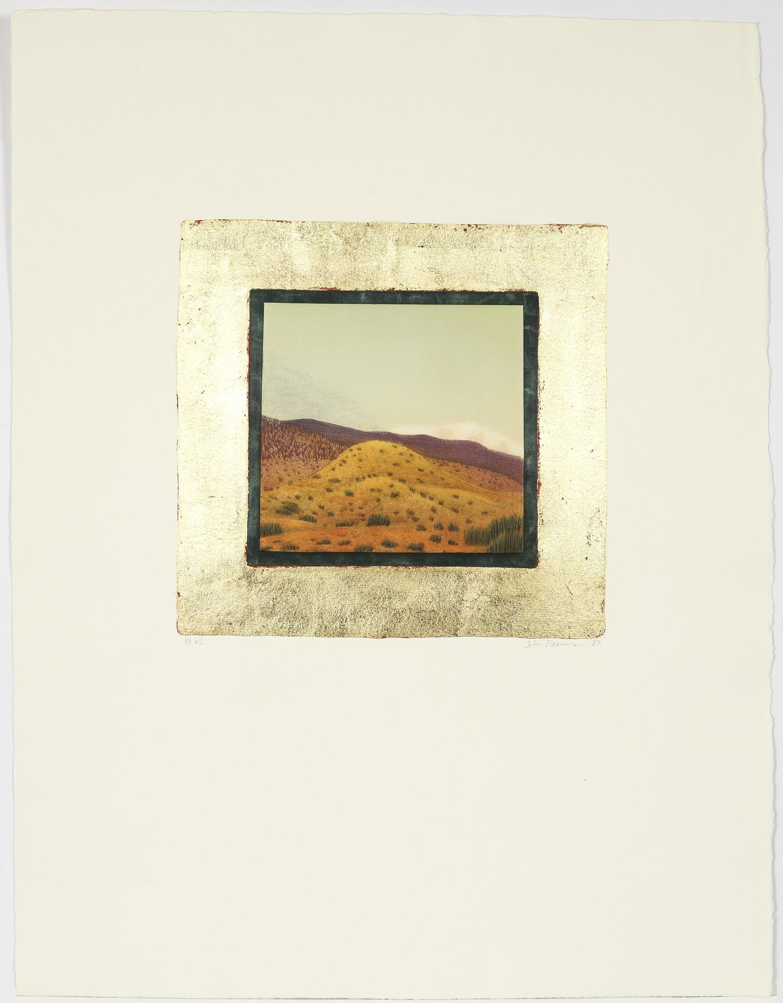 John Beerman Desert Landscape Signed Etching (1 of 4)