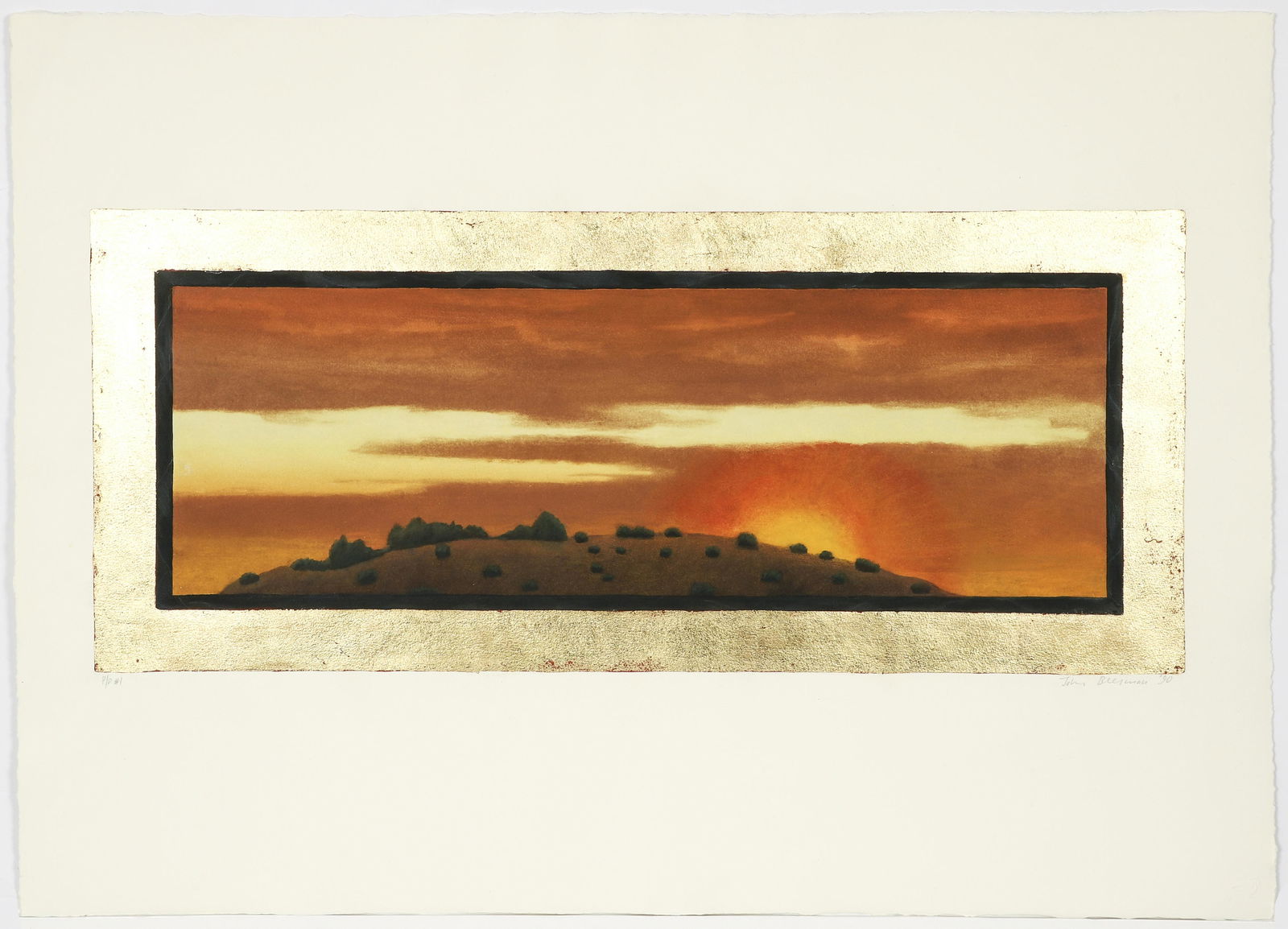 John Beerman Desert Sunrise Signed Etching (1 of 4)
