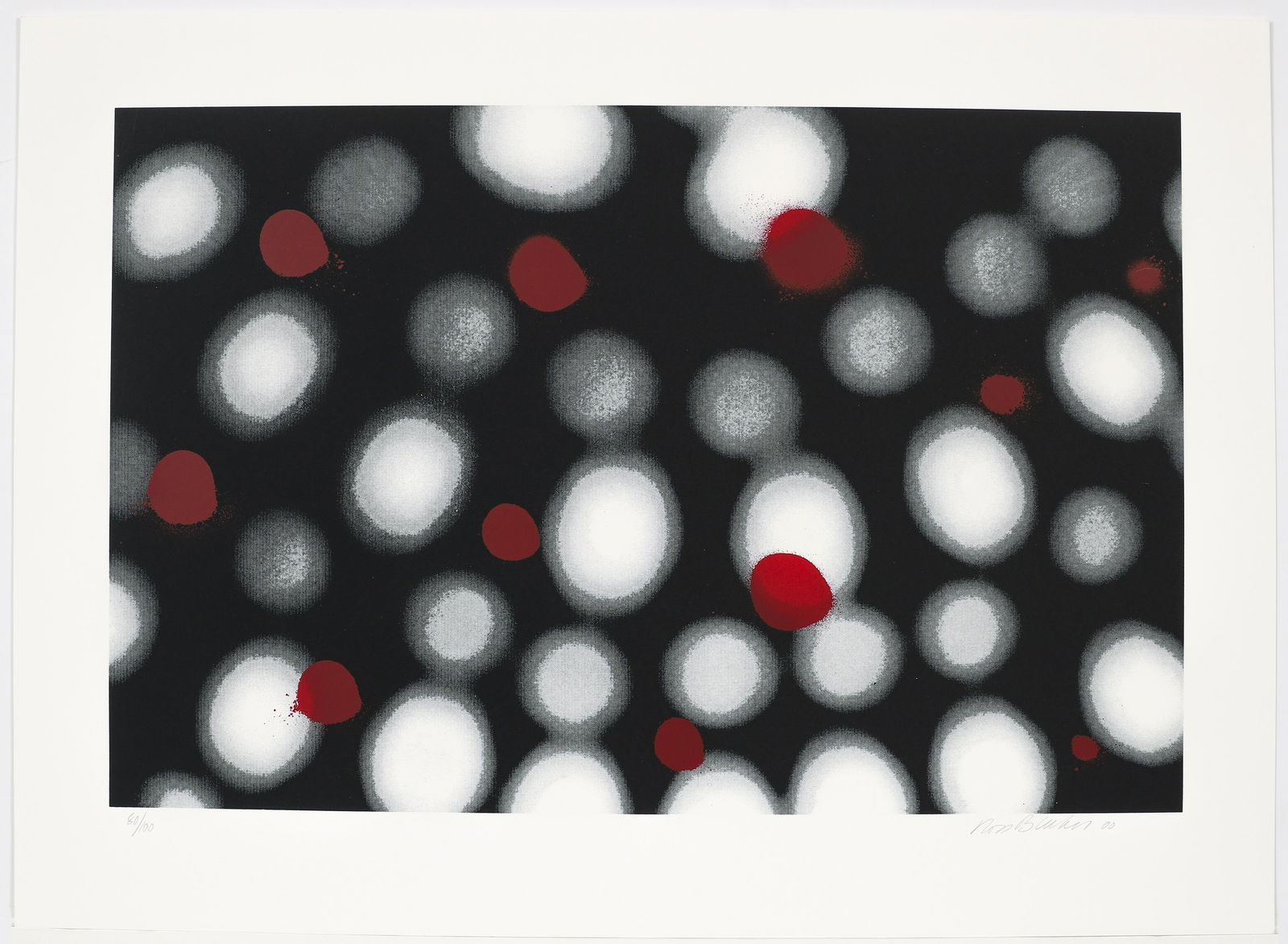 Ross Bleckner Abstract Signed Silkscreen 2000 (1 of 4)