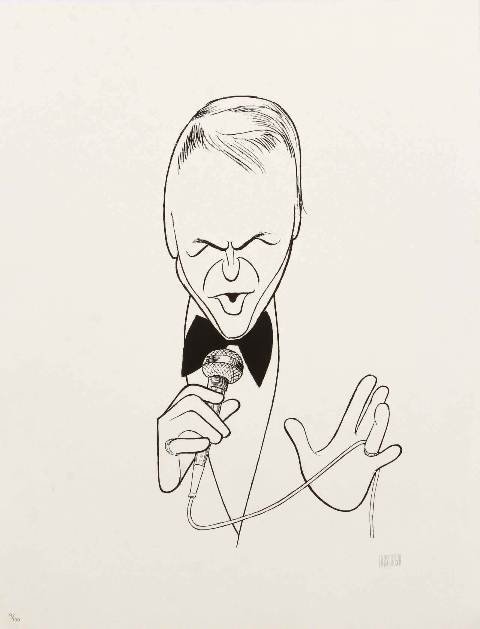 Al Hirschfeld Frank Sinatra Signed Lithograph (1 of 5)