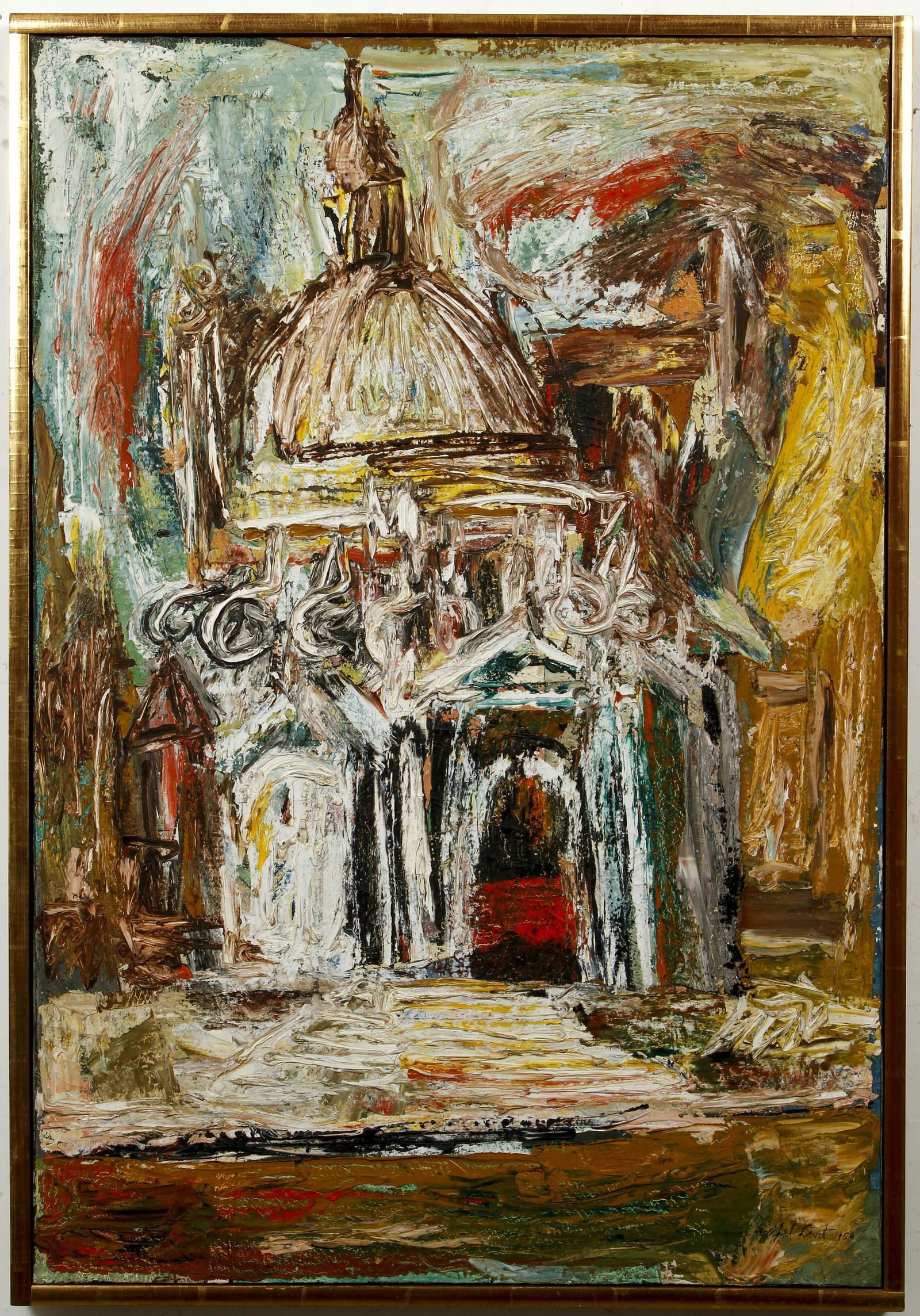 Herschel Levit Santa Maria della Salute 1956 Oil Ptg (1 of 5)