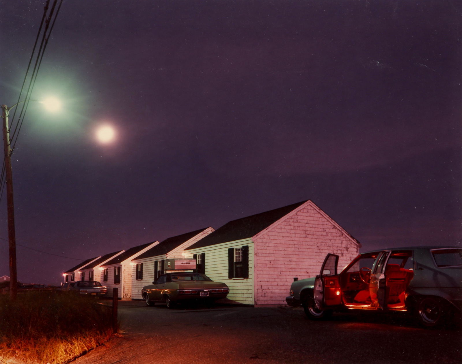 Joel Meyerowitz 1976 color photograph Red Interior, Cape Cod: Meyerowitz, Joel (American, b. 1938), Red Interior, Cape Cod, 1976, vintage chromogenic print on Kodak paper, 7.5 x 9.5 inches, signed in ink on the reverse, Provincetown 1977 Joel Meyerowitz, framed