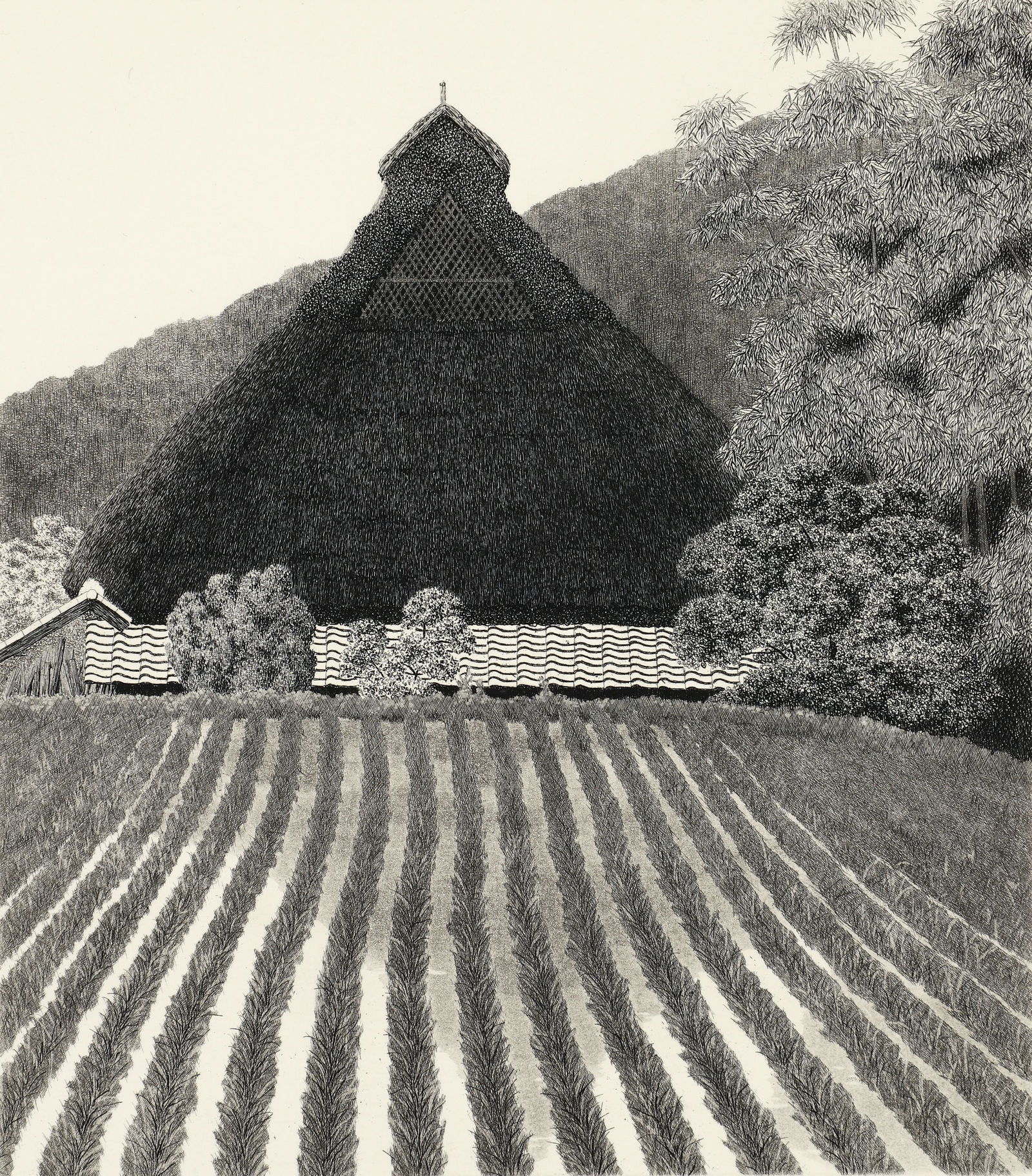 Ryohei Tanaka Ohara in June Signed Etching (1 of 5)