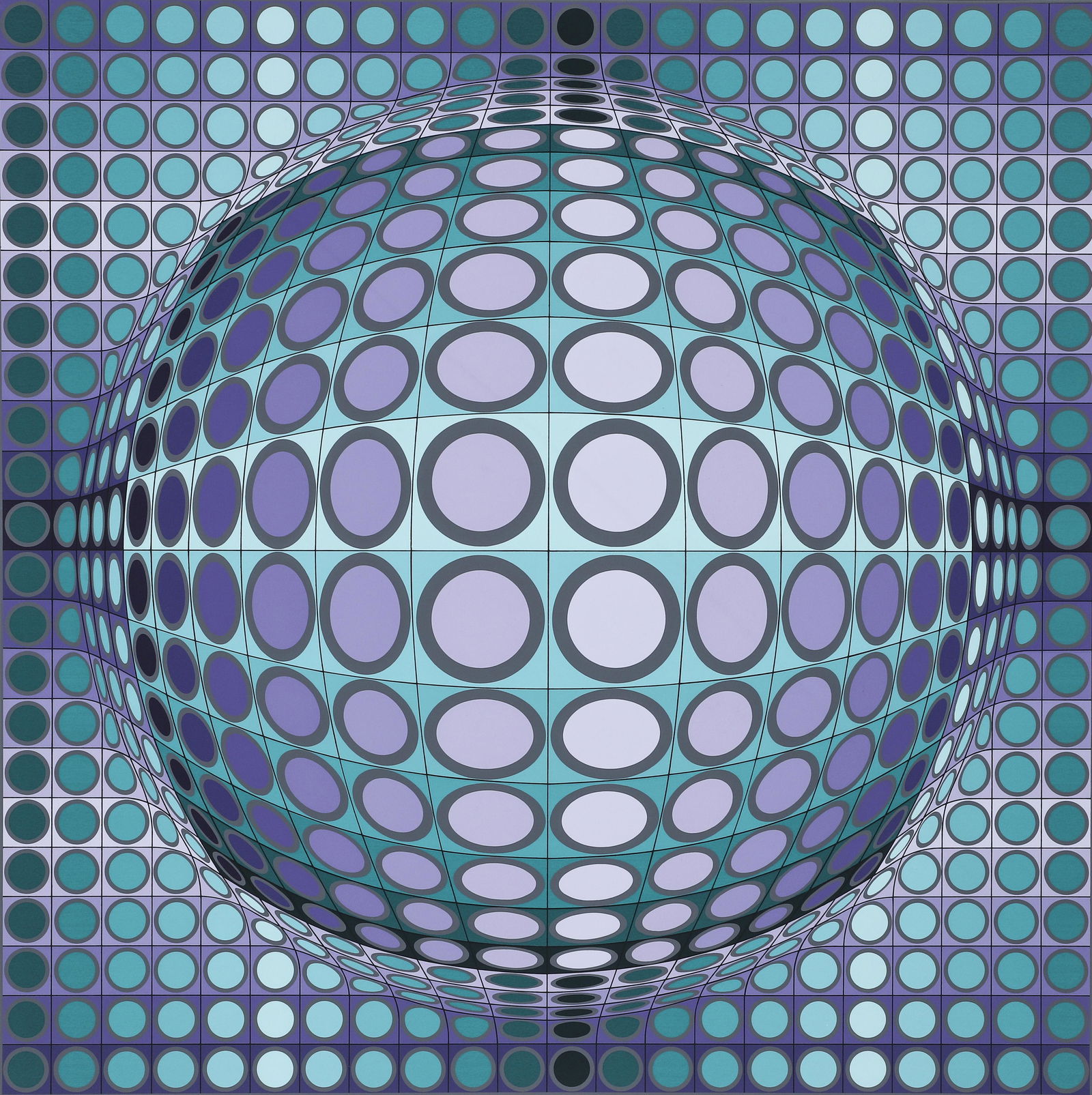 Victor Vasarely Viva Op Art Signed Serigraph (1 of 5)