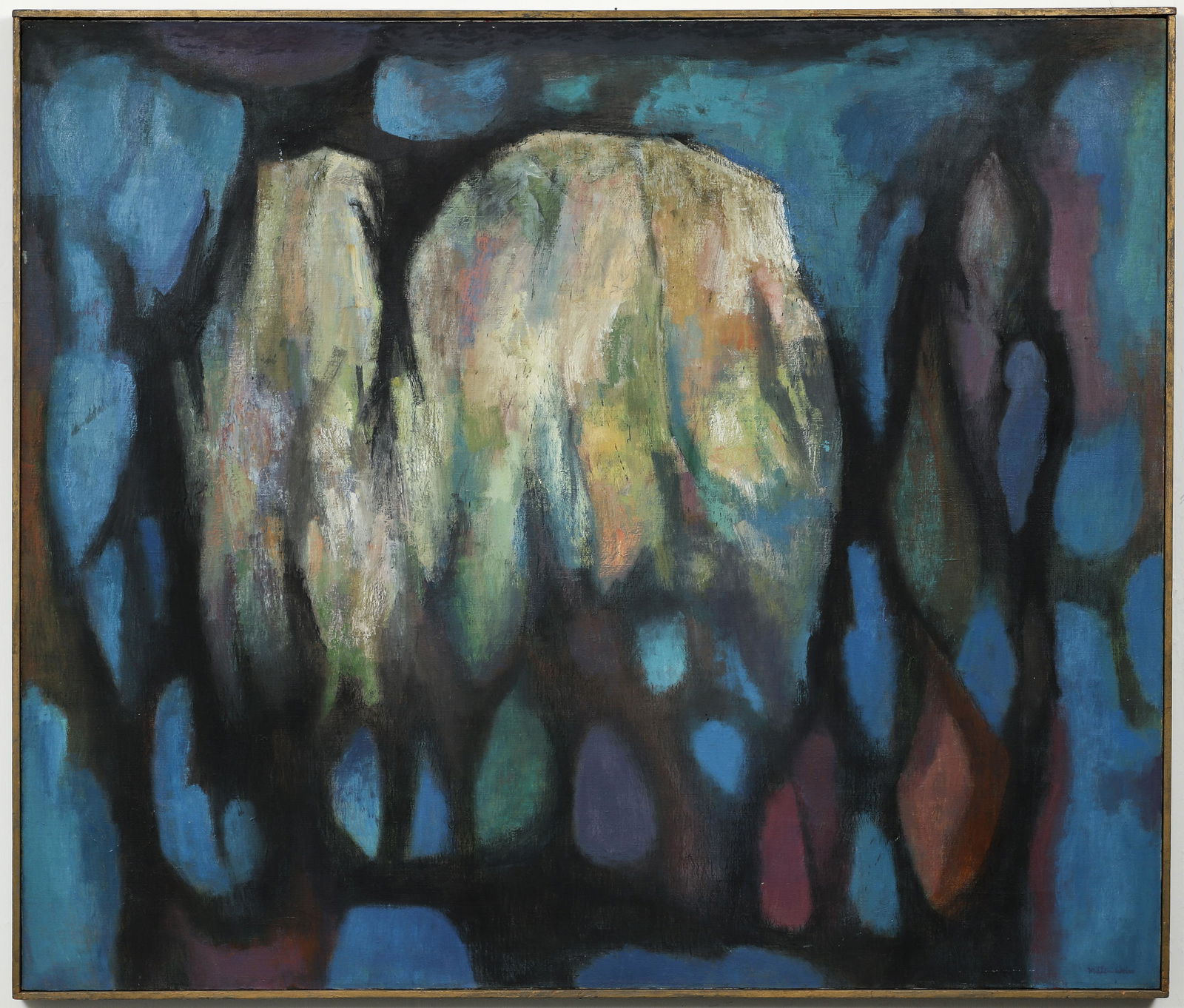 Milton Weiss Of Mountains Abstract Oil 1960 (1 of 3)