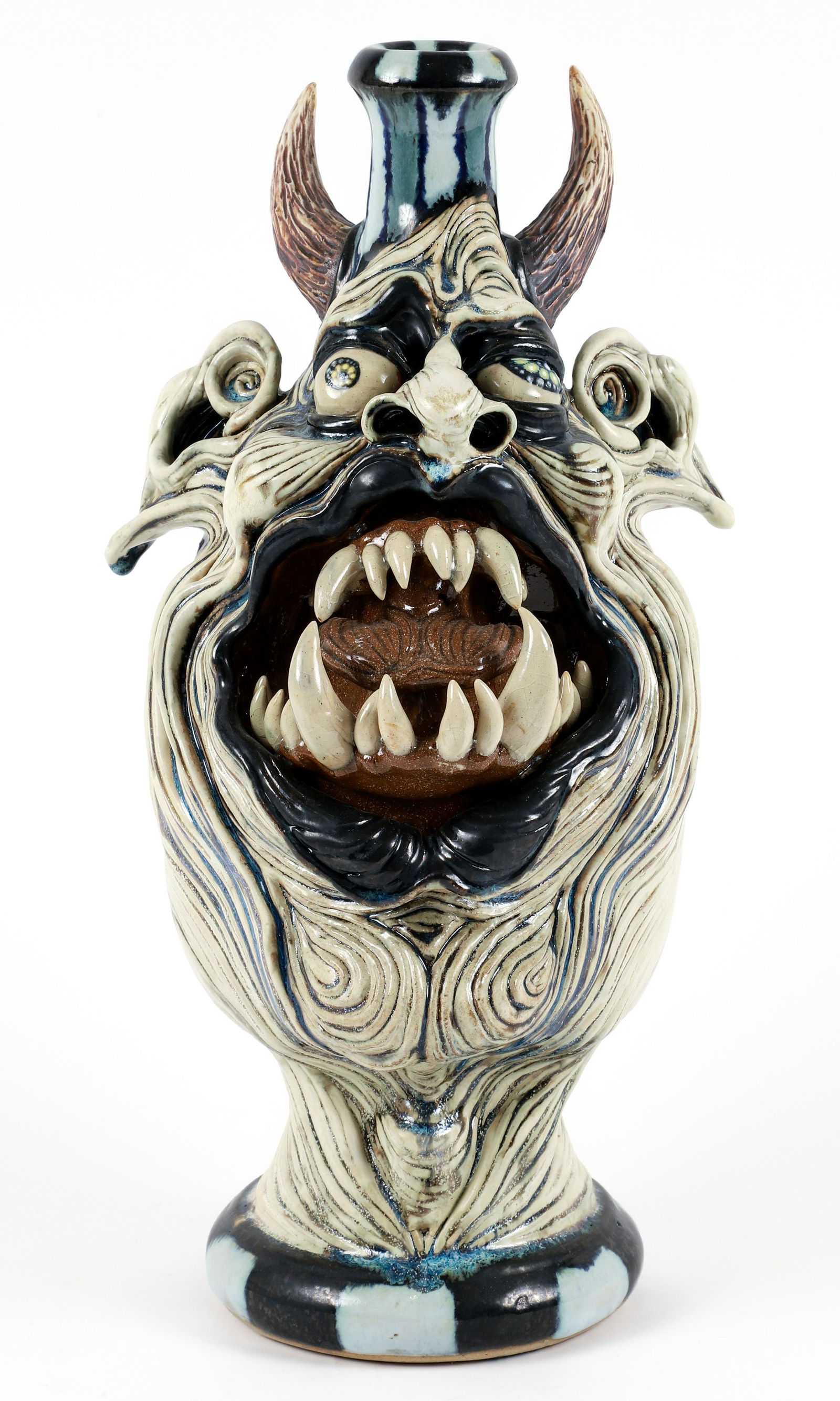 Dahline Toothy Devil Face Jug (1 of 6)