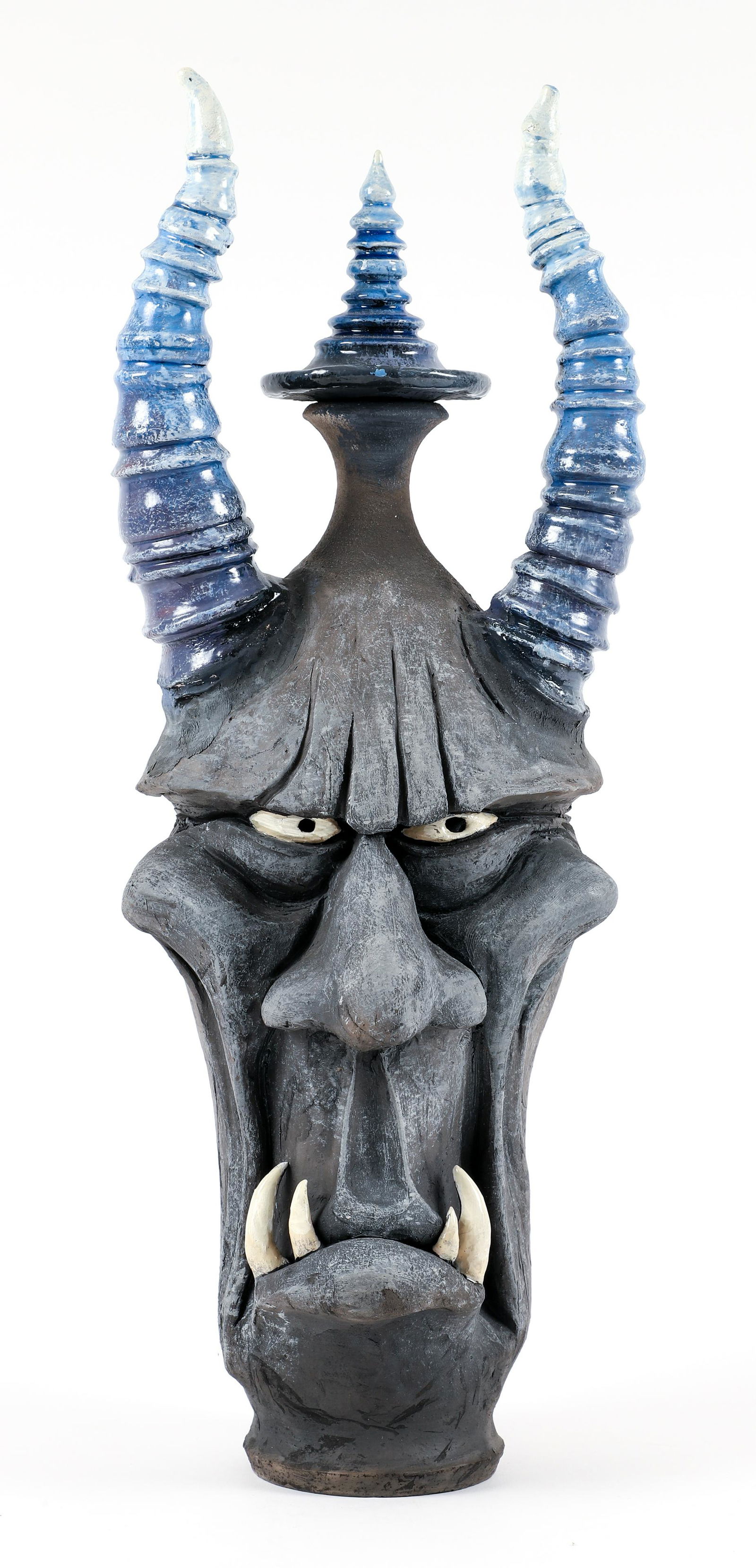 Mitchell Grafton Horned Devil Lidded Vase 2009 (1 of 5)