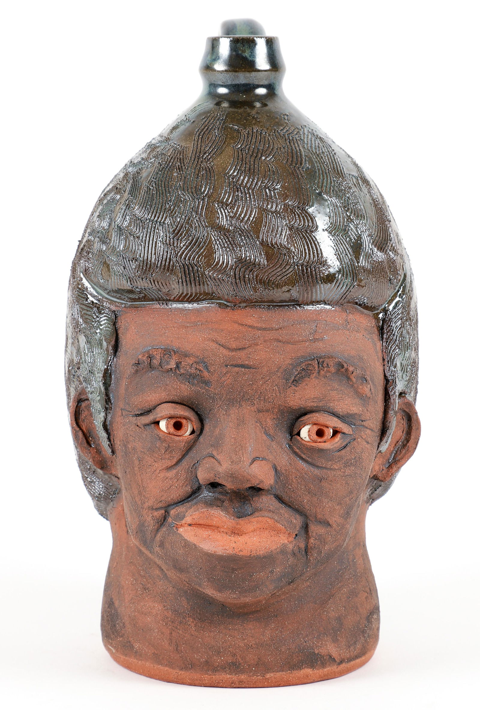 Yvette Lepley African American Woman Face Jug 2007 (1 of 5)