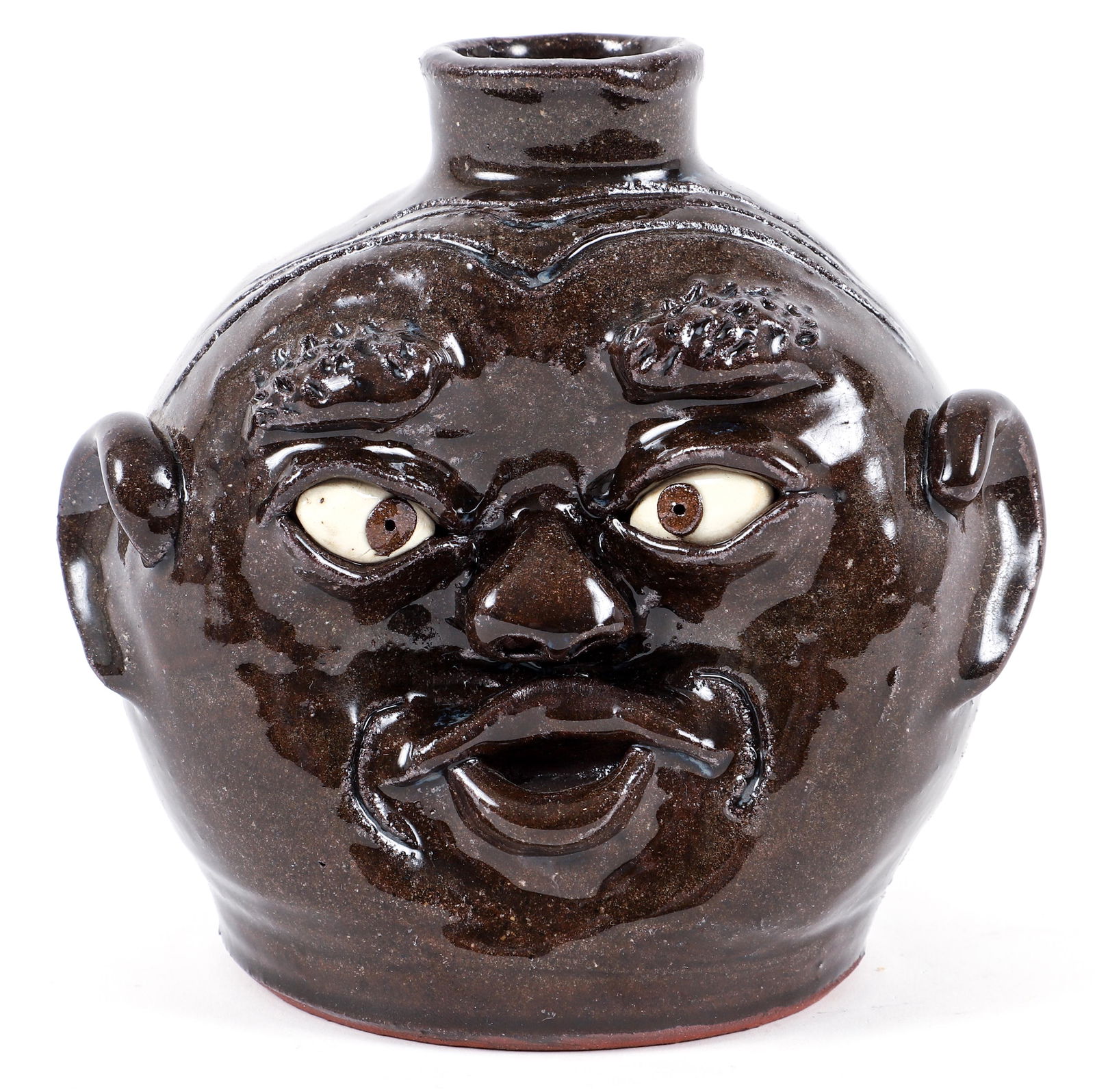 Caleb McQuillen 2001 Sunken Face Jug (1 of 4)