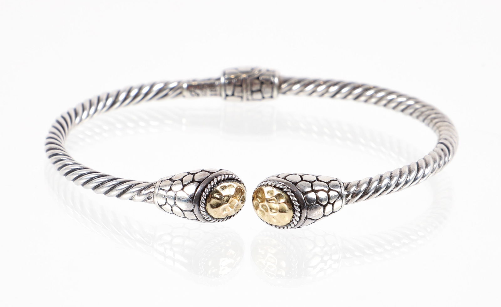 Sterling 18K Hinged Bracelet (1 of 5)