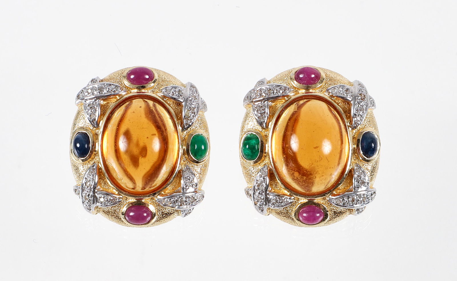 14K Citrine Multi-Stone Earrings (1 of 3)