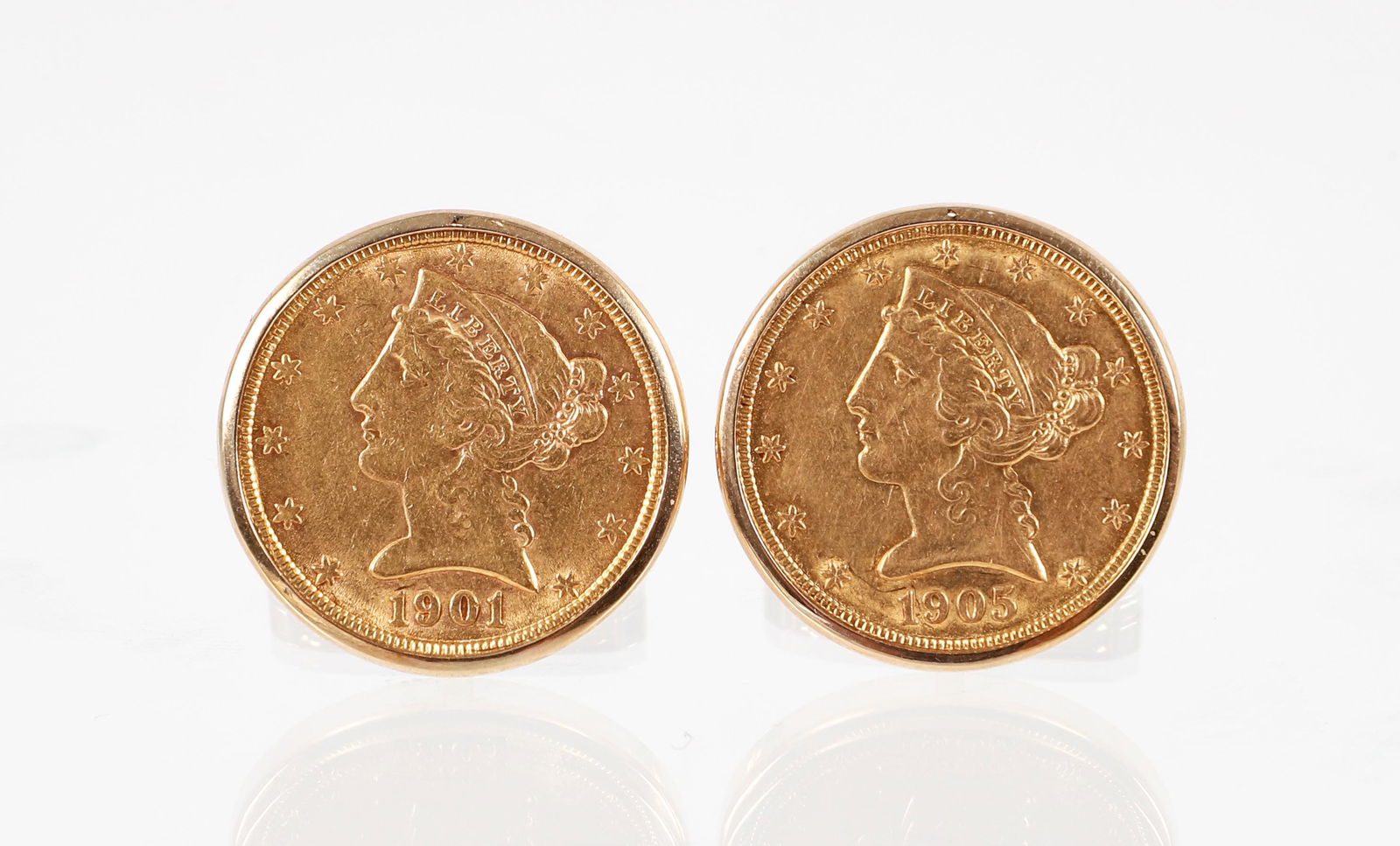 14K Liberty Coin Cufflinks (1 of 3)