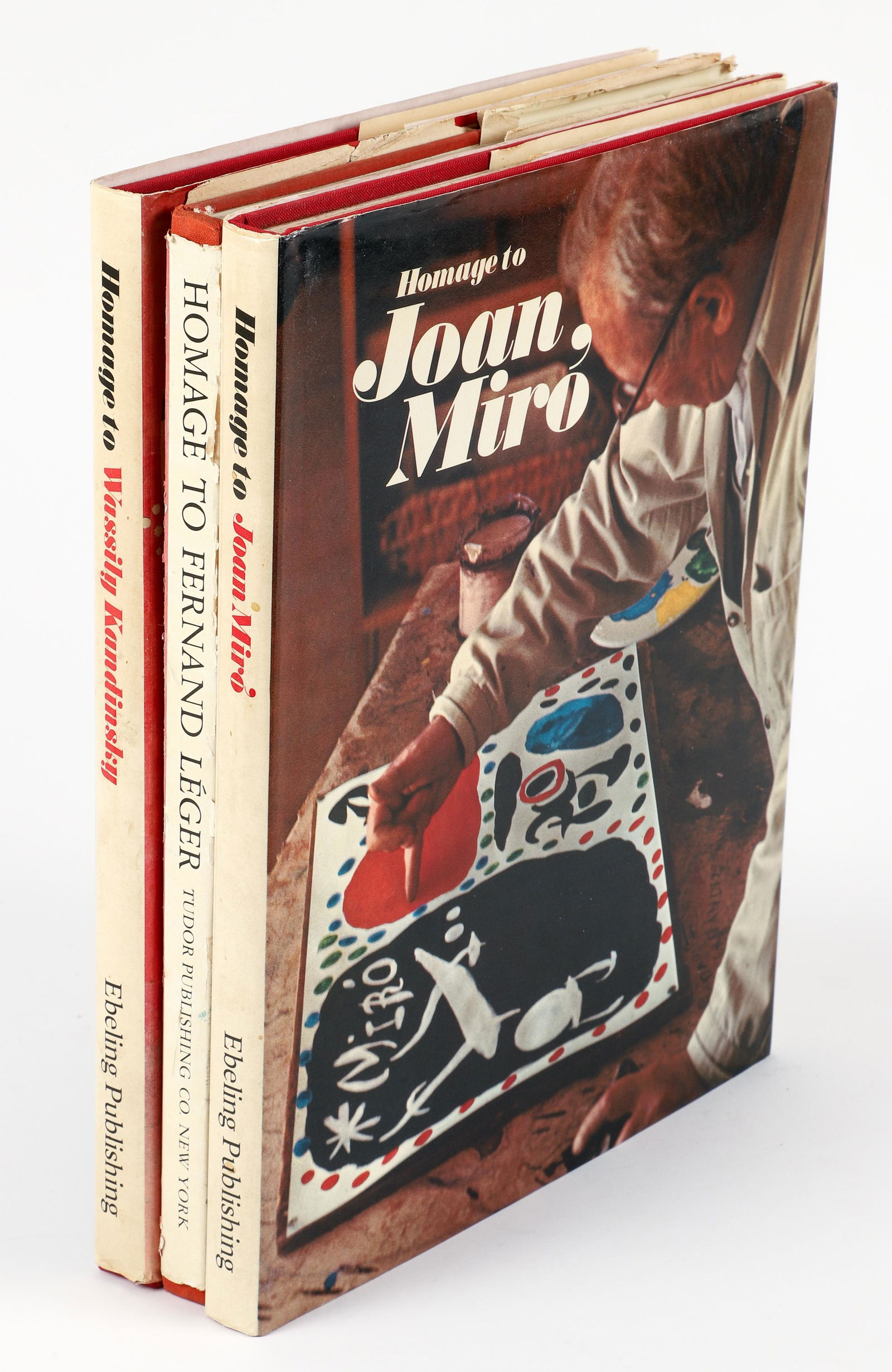 3 books with lithos Homage to Miro Kandinsky Leger (1 of 11)